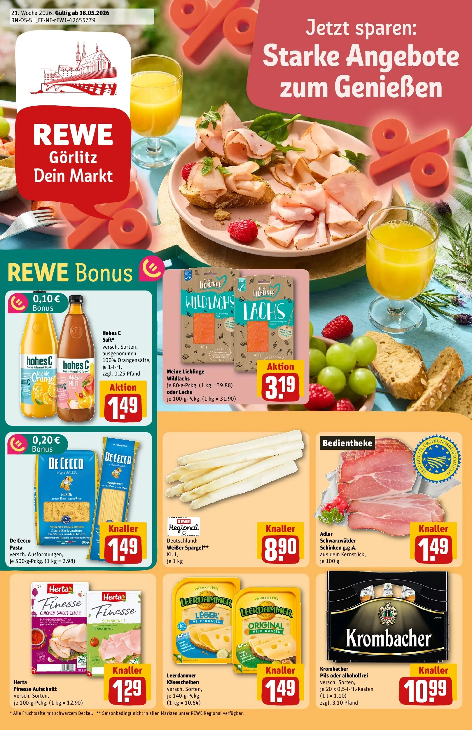 REWE Prospekt ab 17.05.2026 zum Blättern » Angebote | Seite: 1