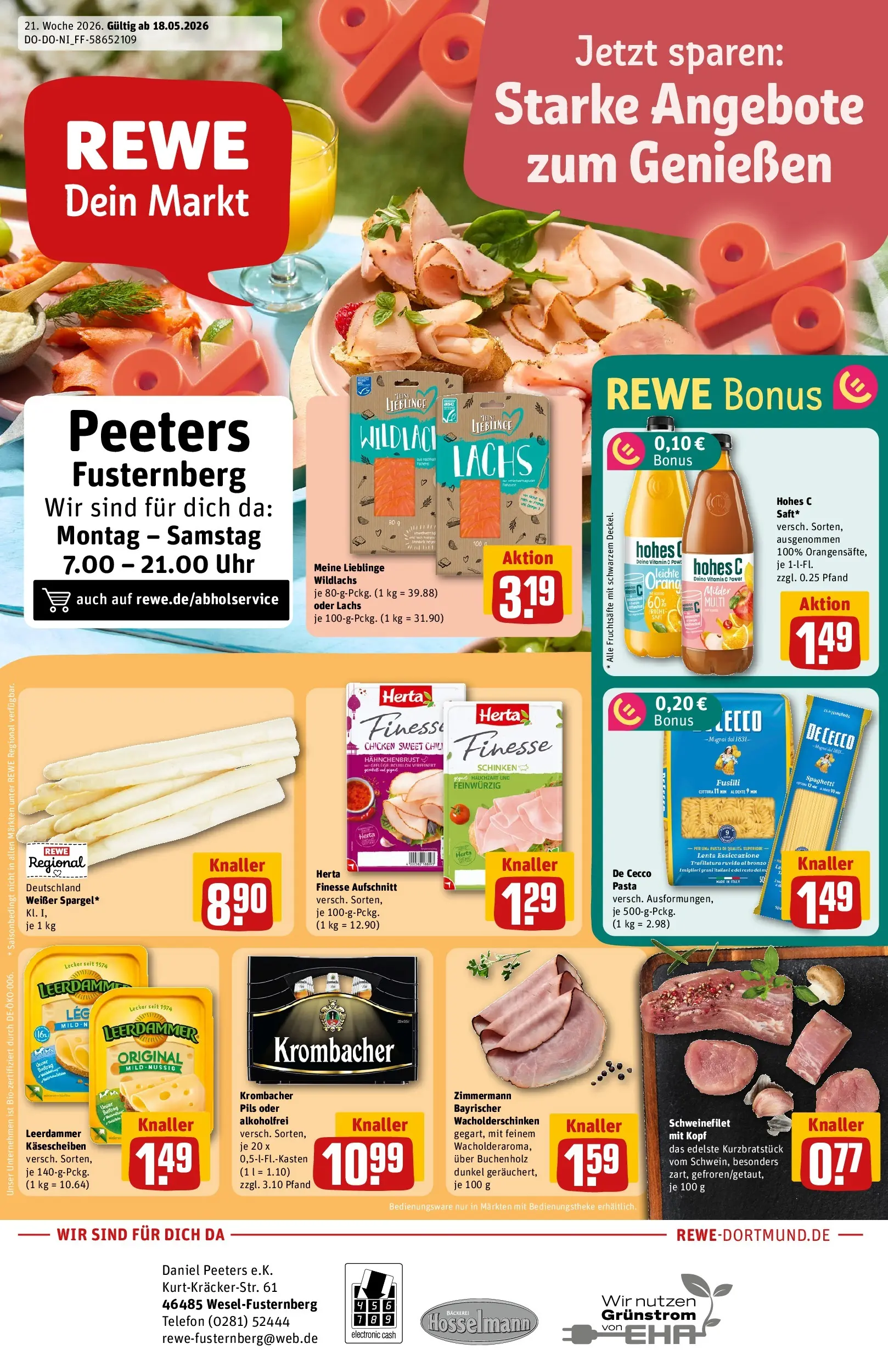 REWE Prospekt ab 17.05.2026 zum Blättern » Angebote | Seite: 1