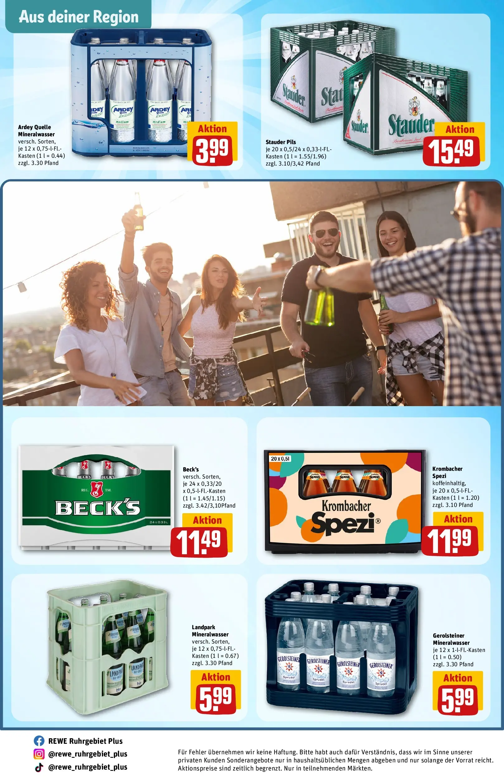 REWE Prospekt ab 17.05.2026 zum Blättern » Angebote | Seite: 31 | Produkte: Pils, Mineralwasser, Krombacher, Gerolsteiner