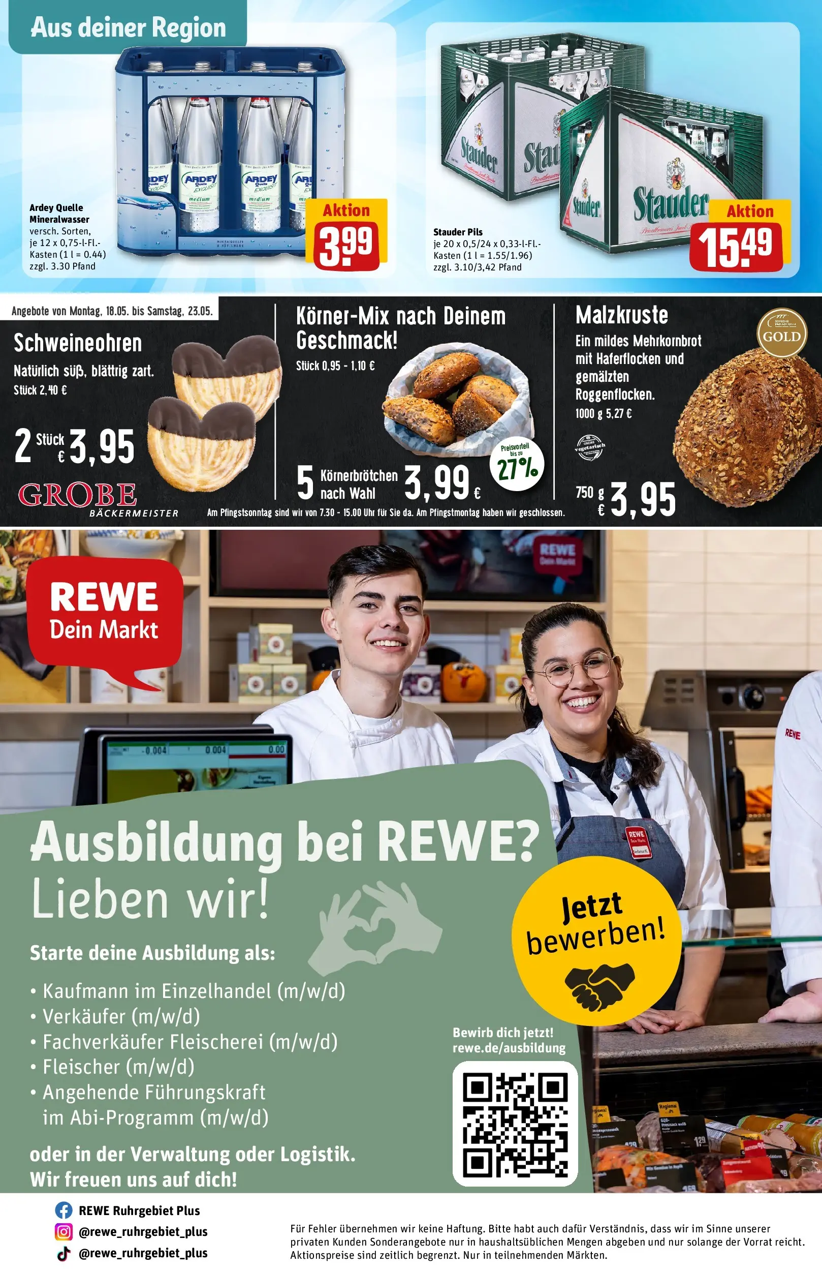 REWE Prospekt ab 17.05.2026 zum Blättern » Angebote | Seite: 31 | Produkte: Pils, Mineralwasser, Uhr