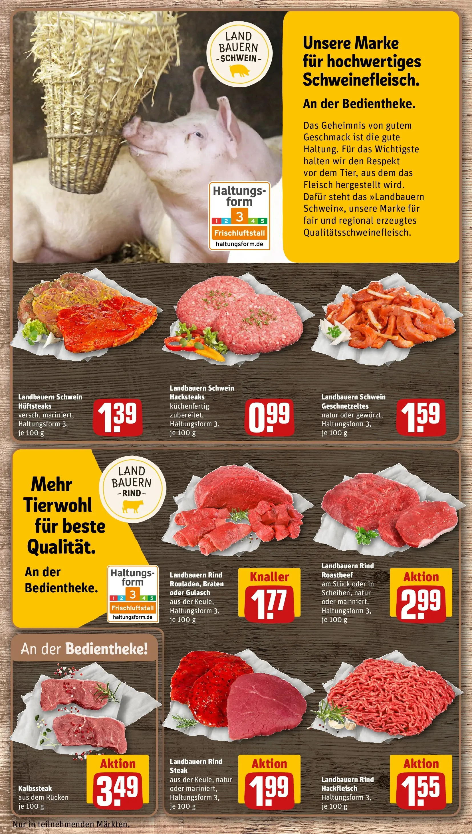 REWE Prospekt ab 17.05.2026 zum Blättern » Angebote | Seite: 14 | Produkte: Gulasch, Steak, Fleisch, Hackfleisch