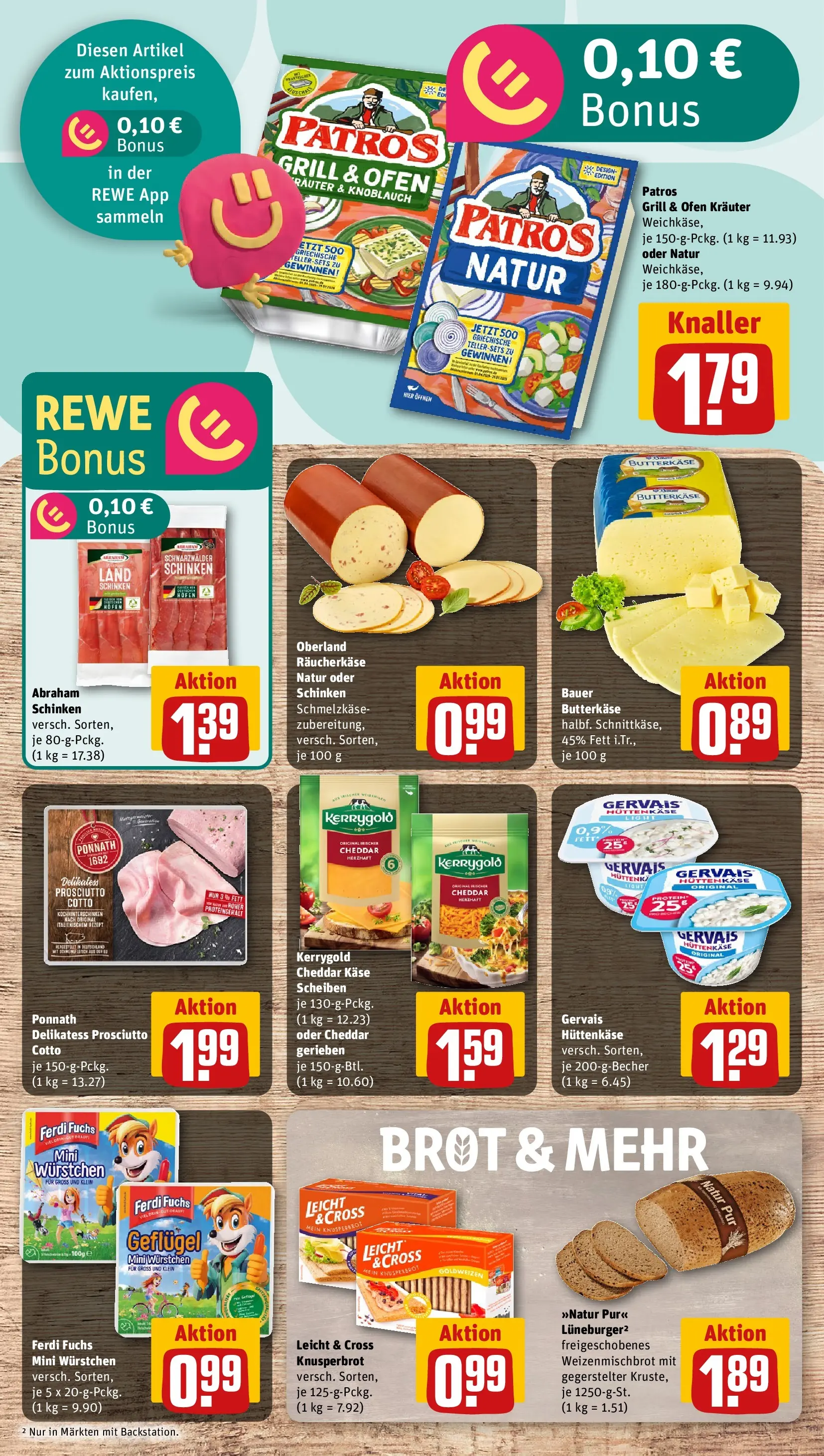 REWE Prospekt ab 17.05.2026 zum Blättern » Angebote | Seite: 13 | Produkte: Ofen, Patros, Schinken, Hüttenkäse