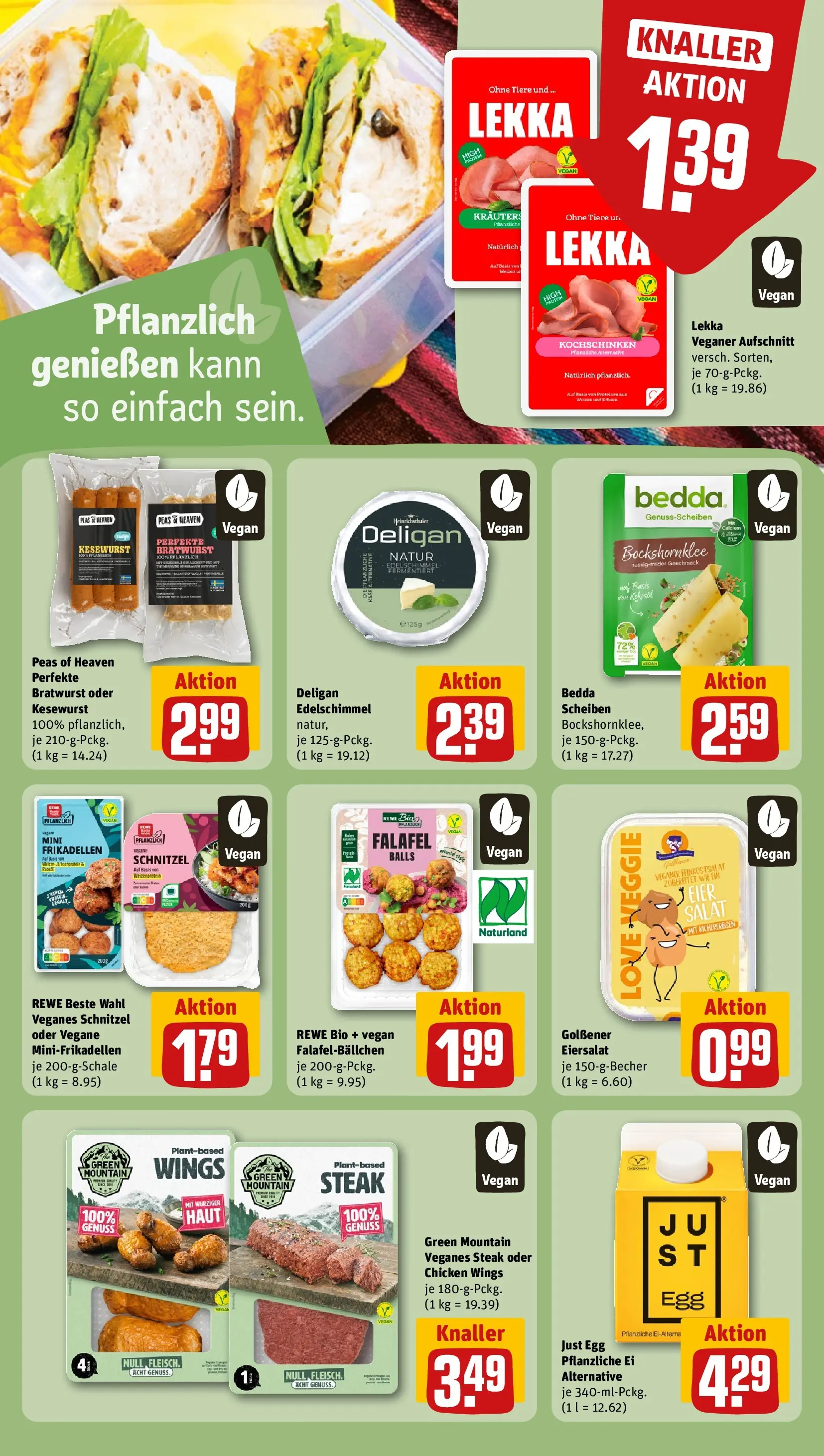 REWE Prospekt ab 17.05.2026 zum Blättern » Angebote | Seite: 18 | Produkte: Käse, Bratwurst, Schnitzel, Steak