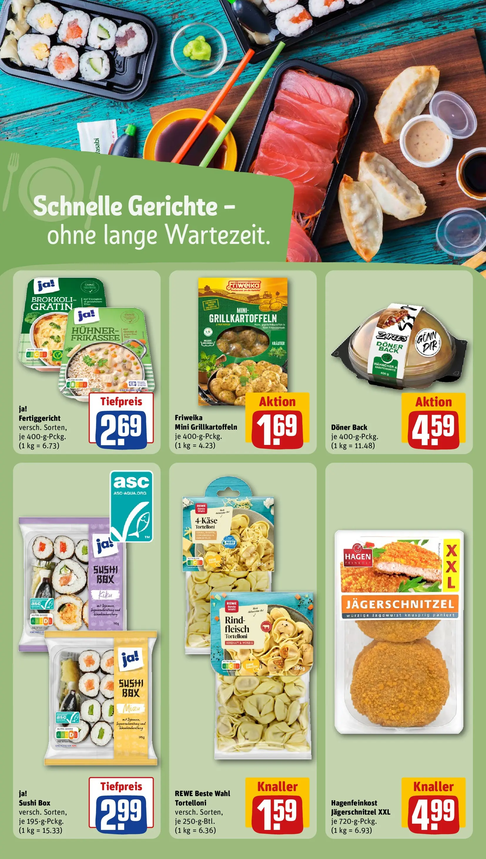 REWE Prospekt ab 17.05.2026 zum Blättern » Angebote | Seite: 19 | Produkte: Hahnchen, Box, Brokkoli, Fleisch