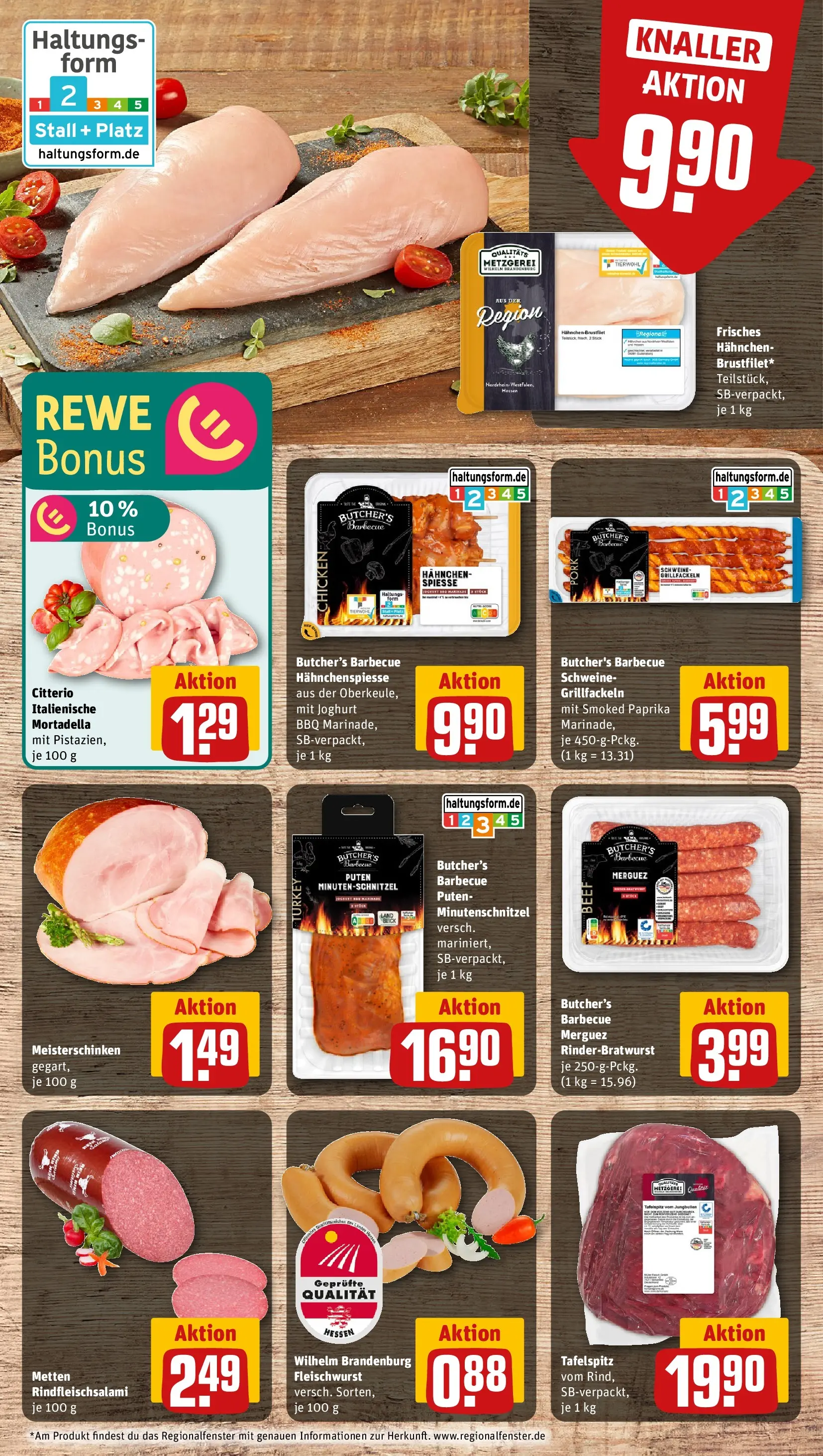 REWE Prospekt ab 17.05.2026 zum Blättern » Angebote | Seite: 12 | Produkte: Tafelspitz, Hahnchen, Spieße, Salami