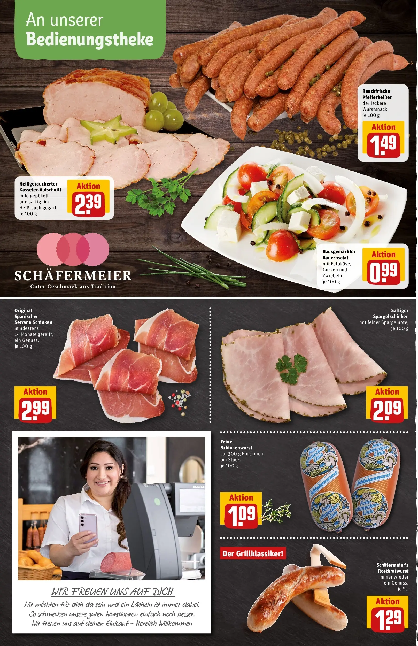 REWE Prospekt ab 17.05.2026 zum Blättern » Angebote | Seite: 8 | Produkte: Serrano schinken, Schinken, Gurken