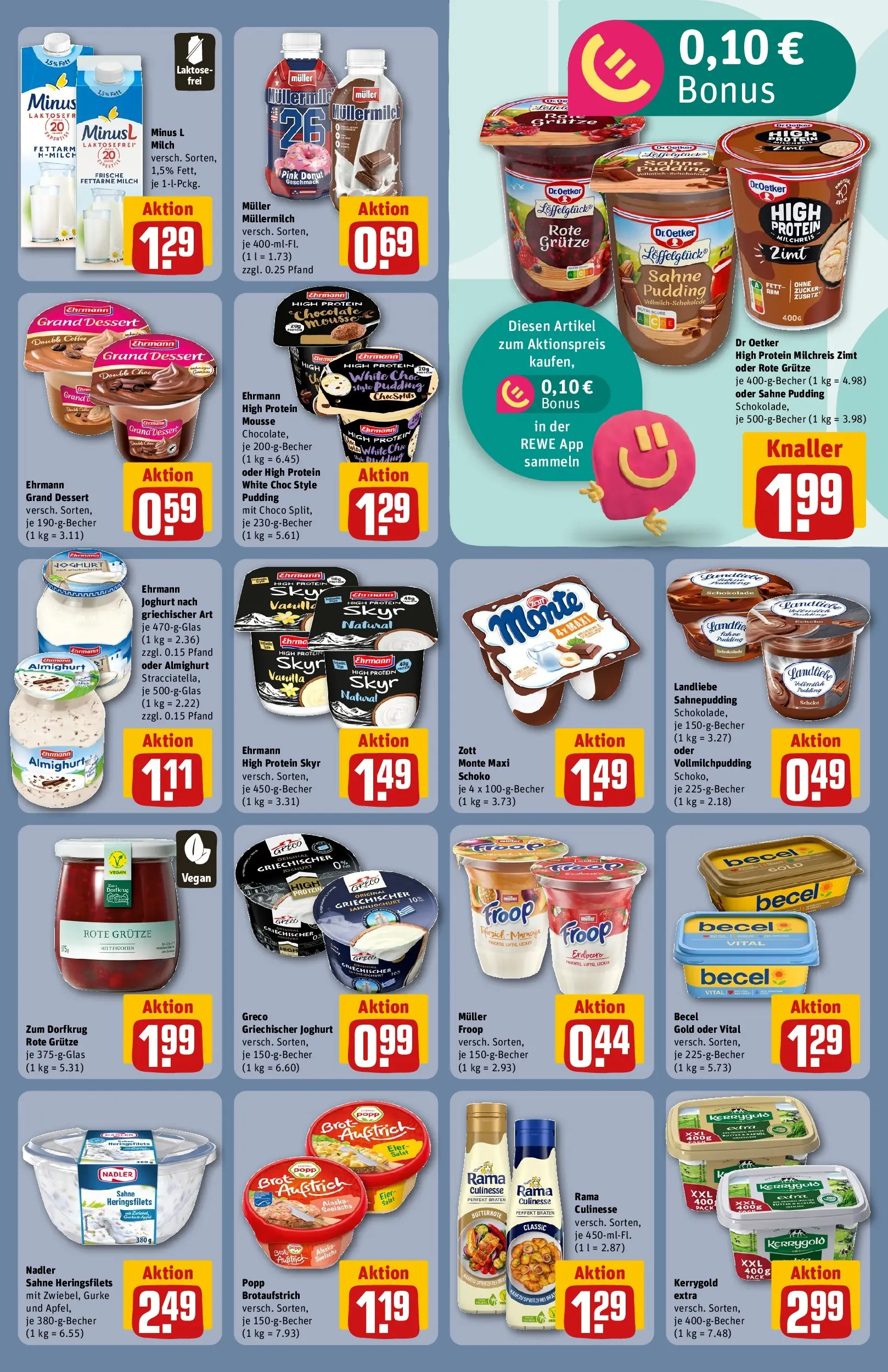 REWE Prospekt ab 17.05.2026 zum Blättern » Angebote | Seite: 11 | Produkte: Rama, Schokolade, Ehrmann grand dessert, Becel