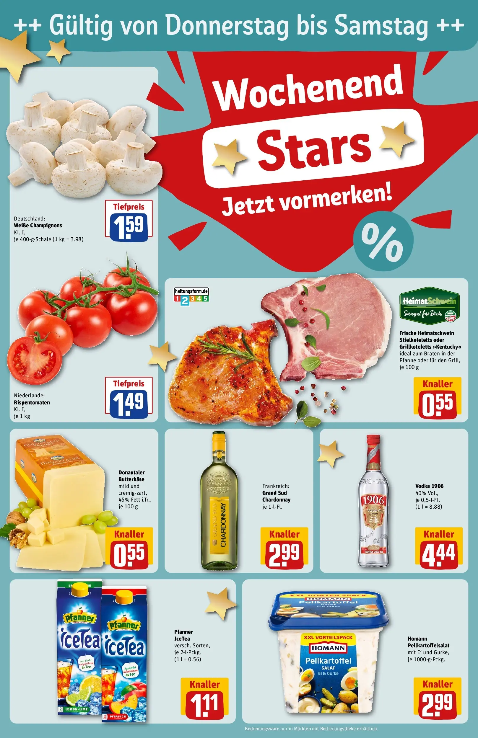 REWE Prospekt ab 17.05.2026 zum Blättern » Angebote | Seite: 29 | Produkte: Butter, Pfirsich, Grand sud, Vodka
