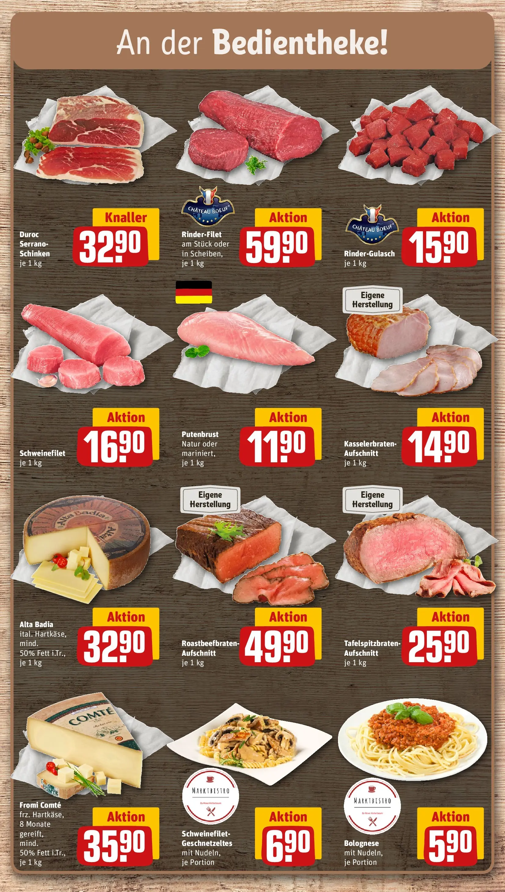 REWE Prospekt ab 17.05.2026 zum Blättern » Angebote | Seite: 12 | Produkte: Rinderfilet, Schweinefilet, Pasta, Nudeln