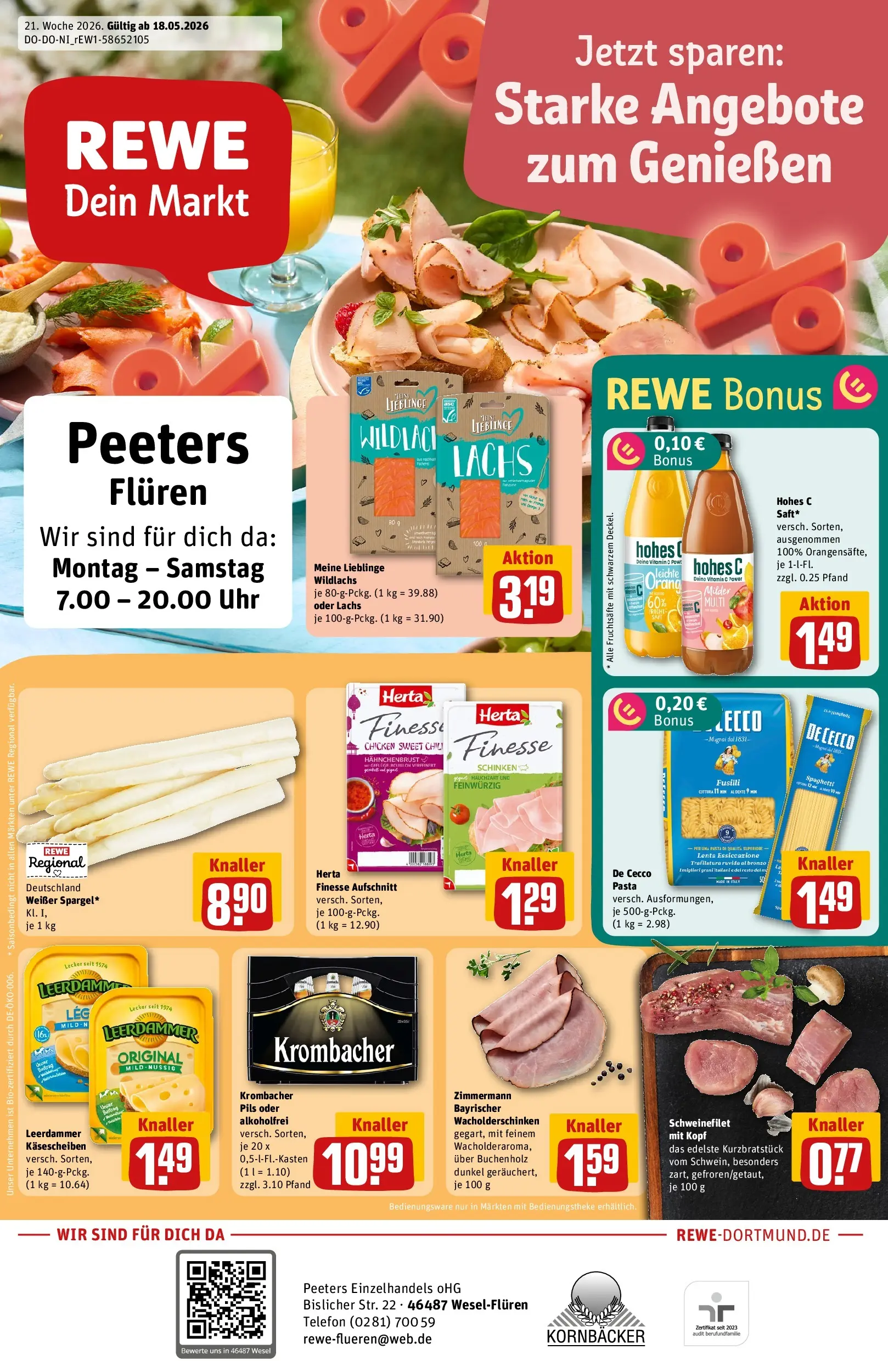 REWE Prospekt ab 17.05.2026 zum Blättern » Angebote | Seite: 1