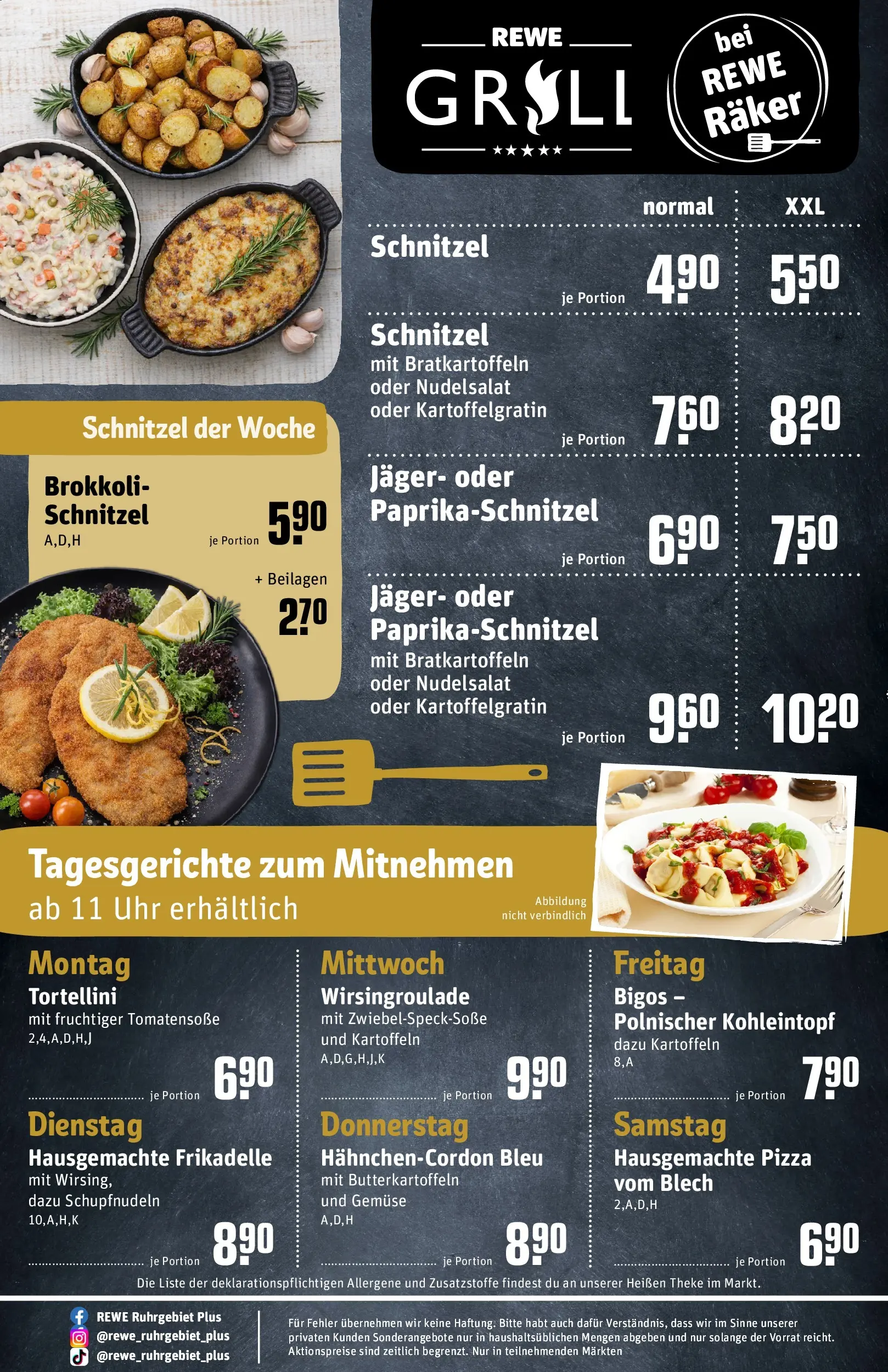 REWE Prospekt ab 17.05.2026 zum Blättern » Angebote | Seite: 31 | Produkte: Theke, Schnitzel, Brokkoli, Uhr
