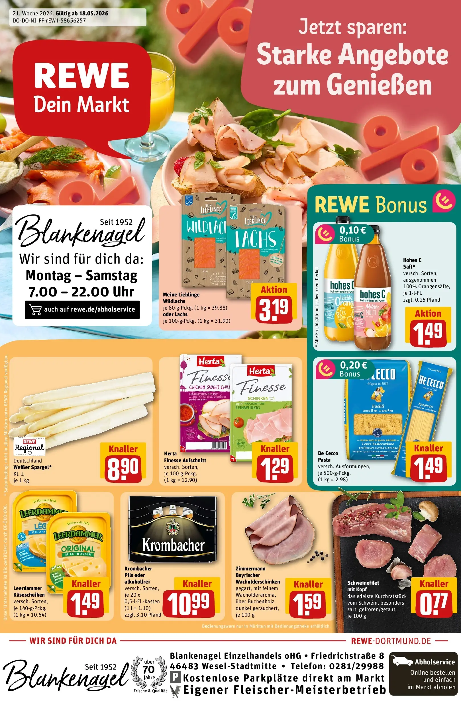 REWE Prospekt ab 17.05.2026 zum Blättern » Angebote | Seite: 1