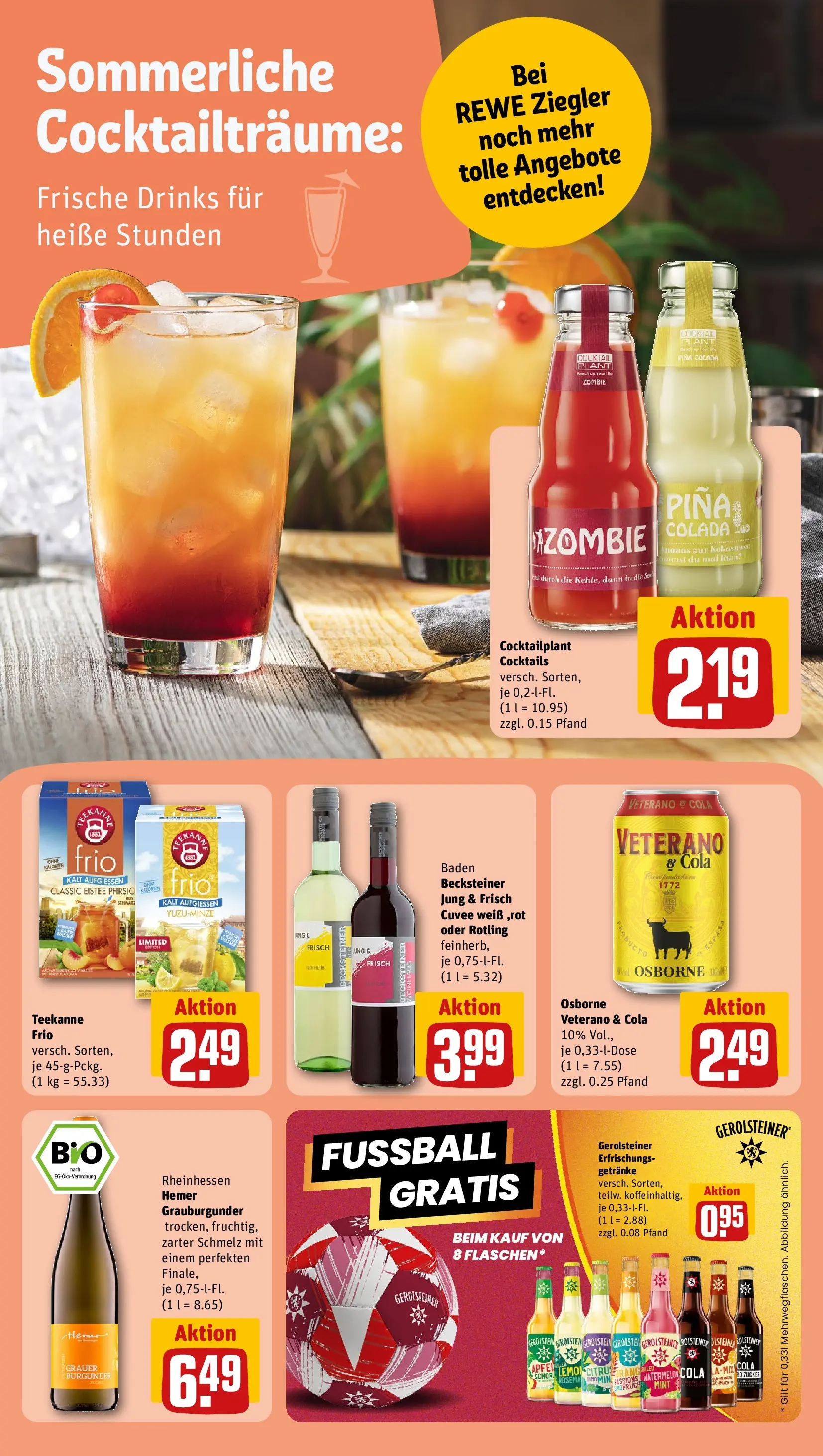 REWE Prospekt ab 17.05.2026 zum Blättern » Angebote | Seite: 29 | Produkte: Rum, Wasser, Teekanne, Gerolsteiner