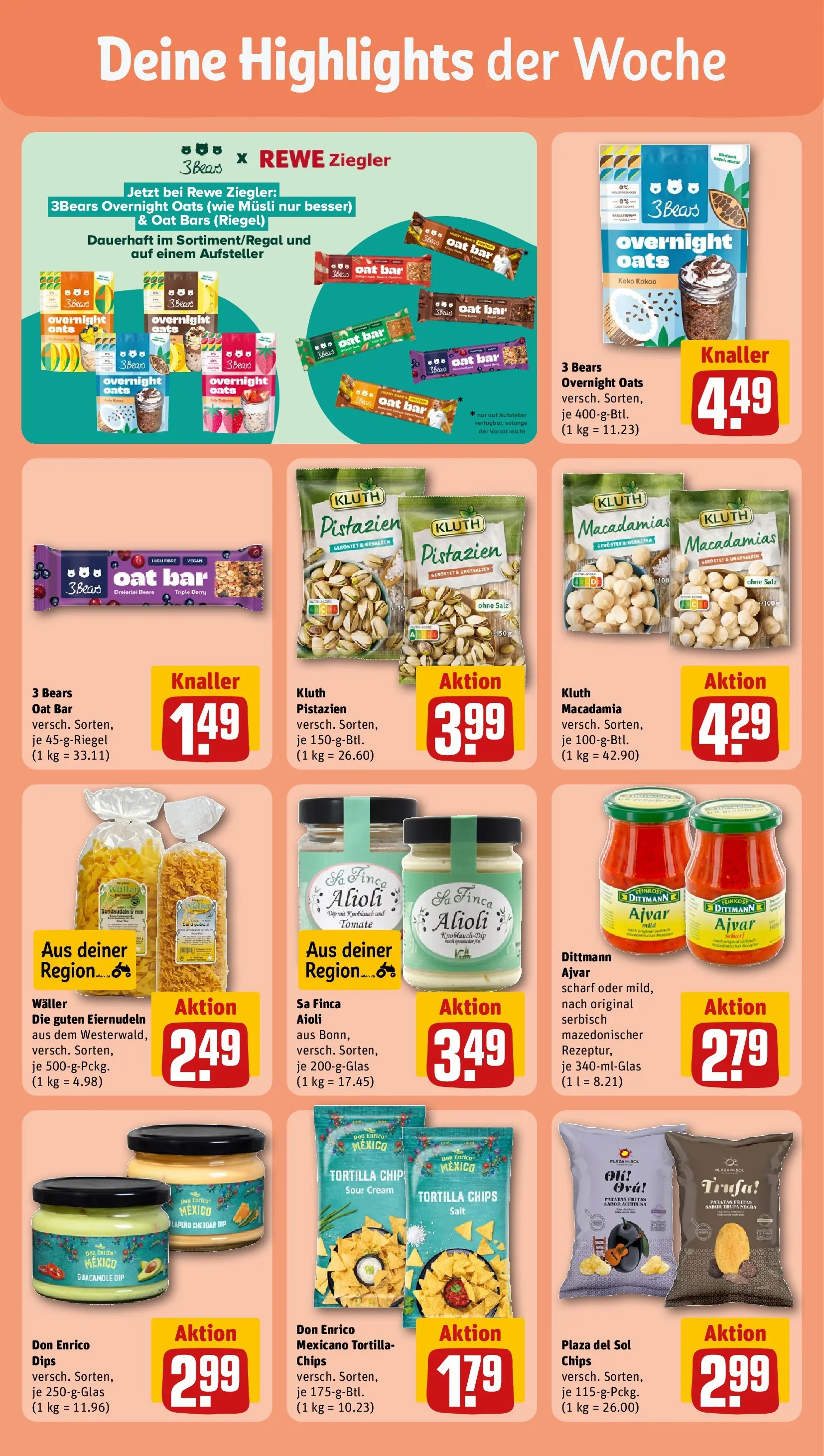 REWE Prospekt ab 17.05.2026 zum Blättern » Angebote | Seite: 30 | Produkte: Salz, Knoblauch, Pasta, Chips