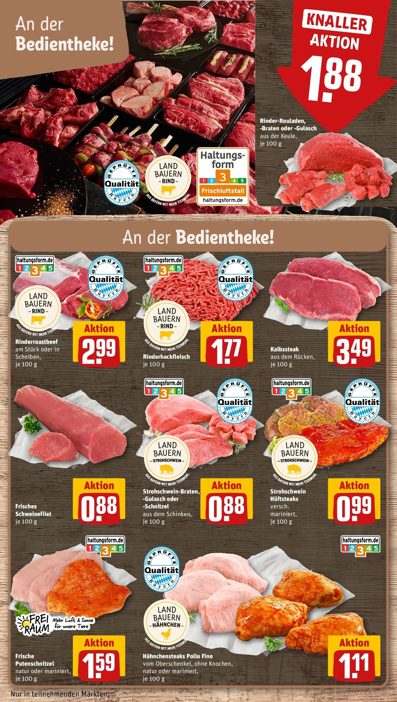REWE Prospekt ab 17.05.2026 zum Blättern » Angebote | Seite: 14 | Produkte: Hahnchen, Schnitzel, Schweinefilet, Putenschnitzel