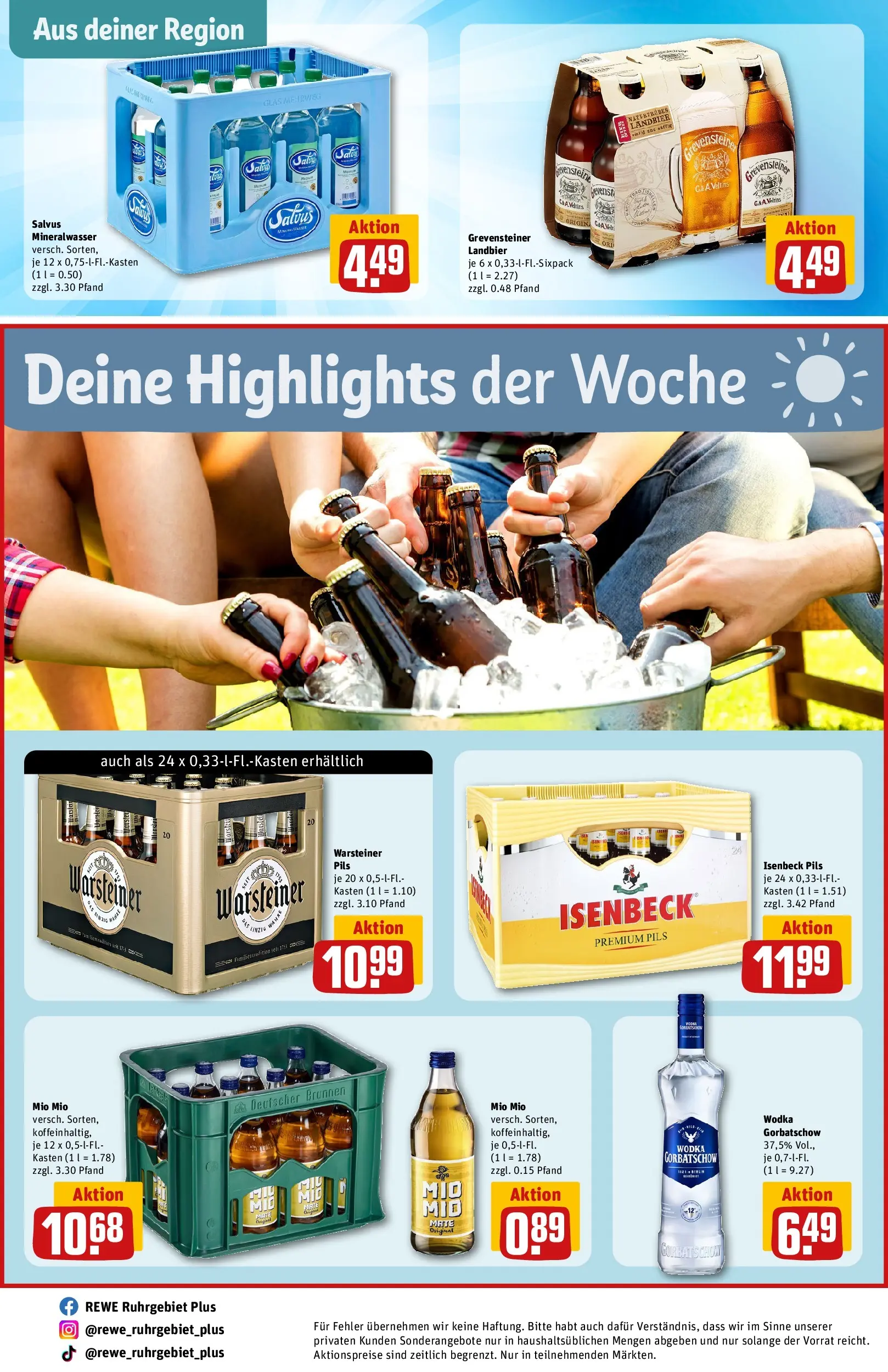 REWE Prospekt ab 17.05.2026 zum Blättern » Angebote | Seite: 30 | Produkte: Pils, Warsteiner, Vodka, Wodka