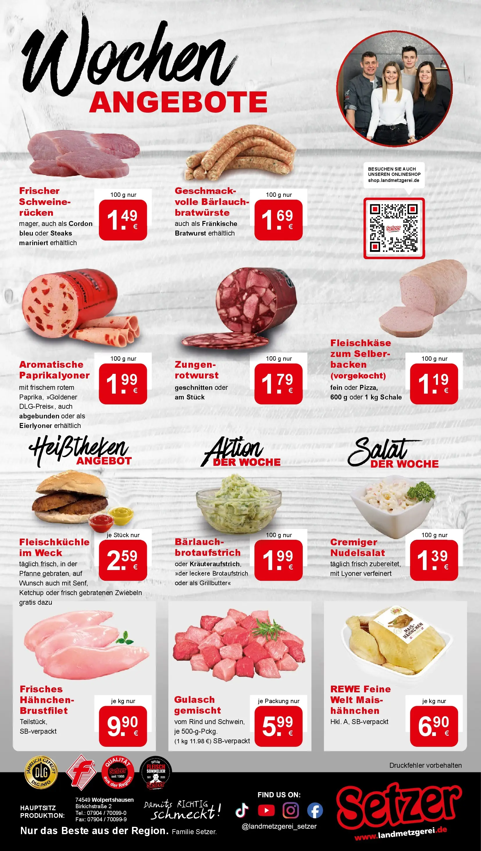REWE Prospekt ab 17.05.2026 zum Blättern » Angebote | Seite: 12 | Produkte: Bratwurst, Gulasch, Ketchup, Salat