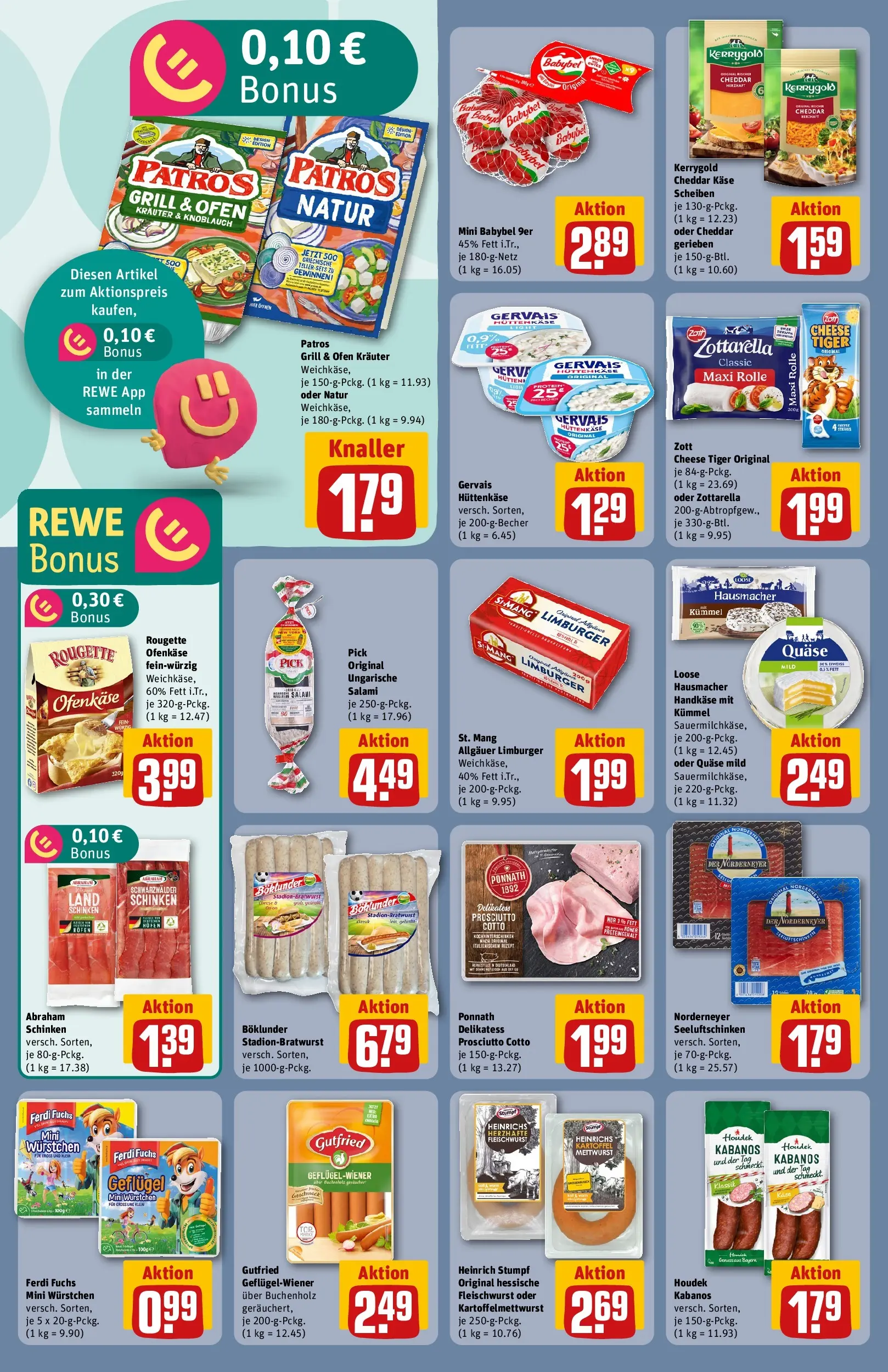 REWE Prospekt ab 17.05.2026 zum Blättern » Angebote | Seite: 16 | Produkte: Ofen, Rougette ofenkase, Knoblauch, Salami