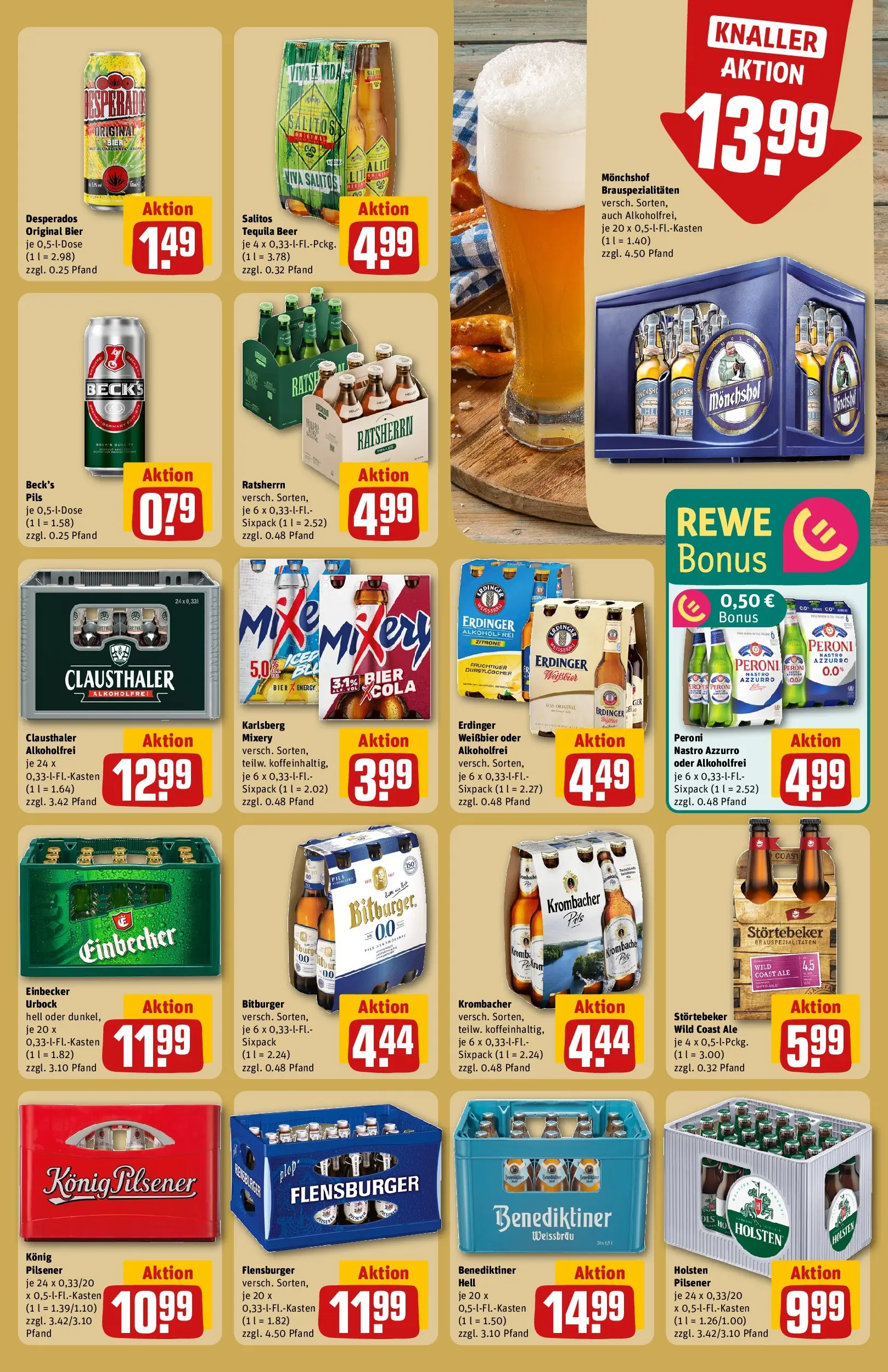 REWE Prospekt ab 17.05.2026 zum Blättern » Angebote | Seite: 25 | Produkte: Durstloscher, Bier, Pils, Benediktiner hell