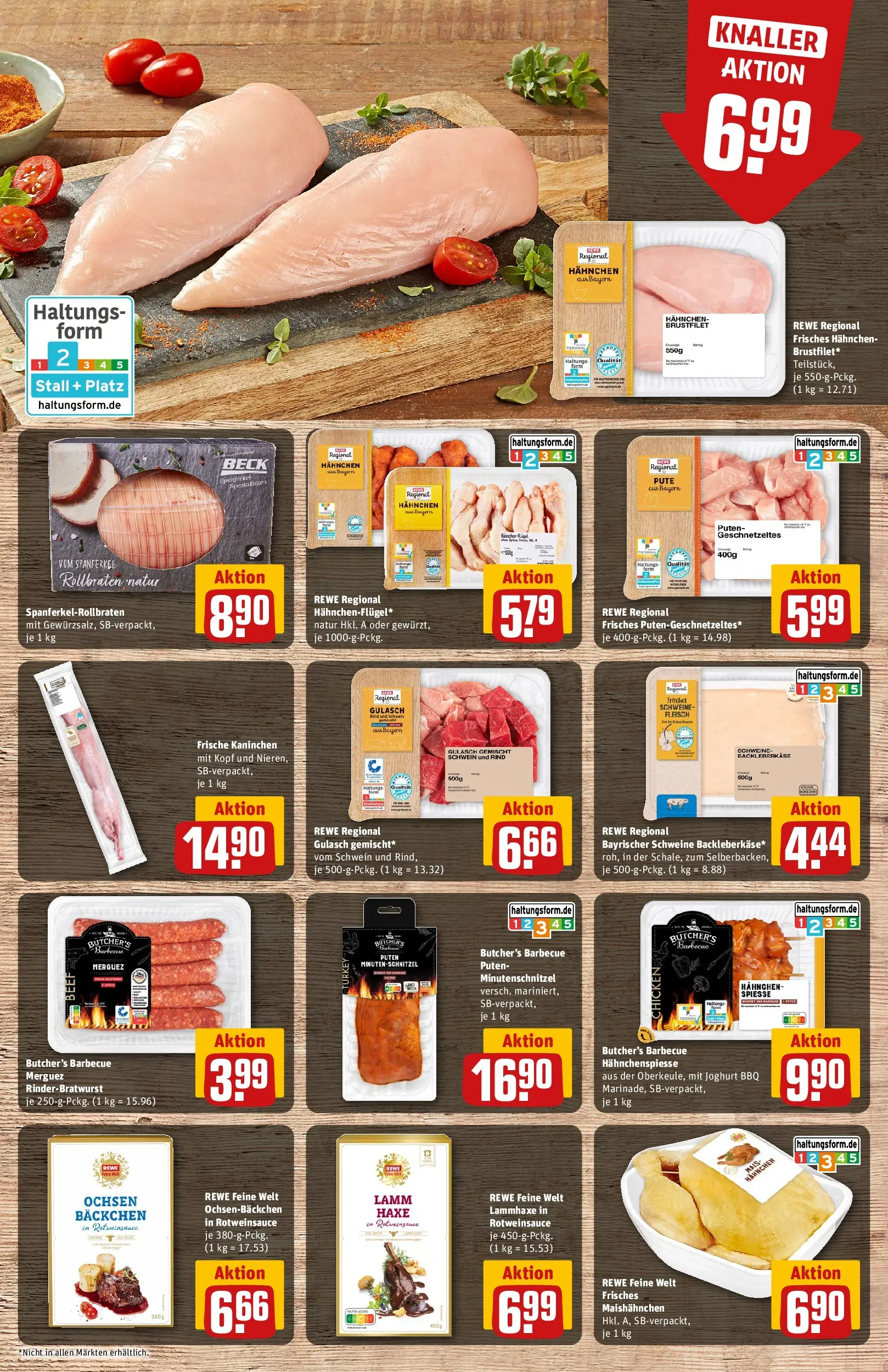 REWE Prospekt ab 17.05.2026 zum Blättern » Angebote | Seite: 12 | Produkte: Pute, Hahnchen, Spieße, Fleisch