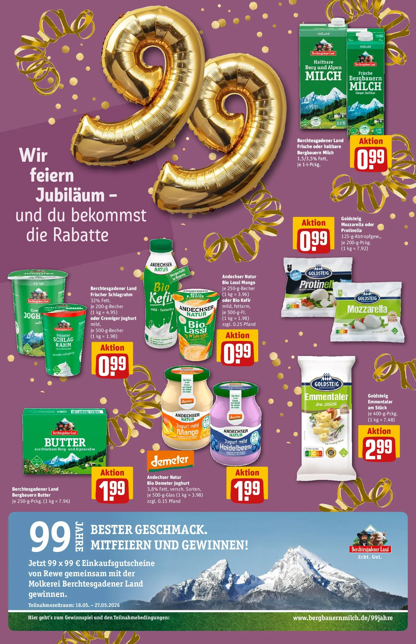 REWE Prospekt ab 17.05.2026 zum Blättern » Angebote | Seite: 23 | Produkte: Kefir, Butter, Joghurt, Mozzarella