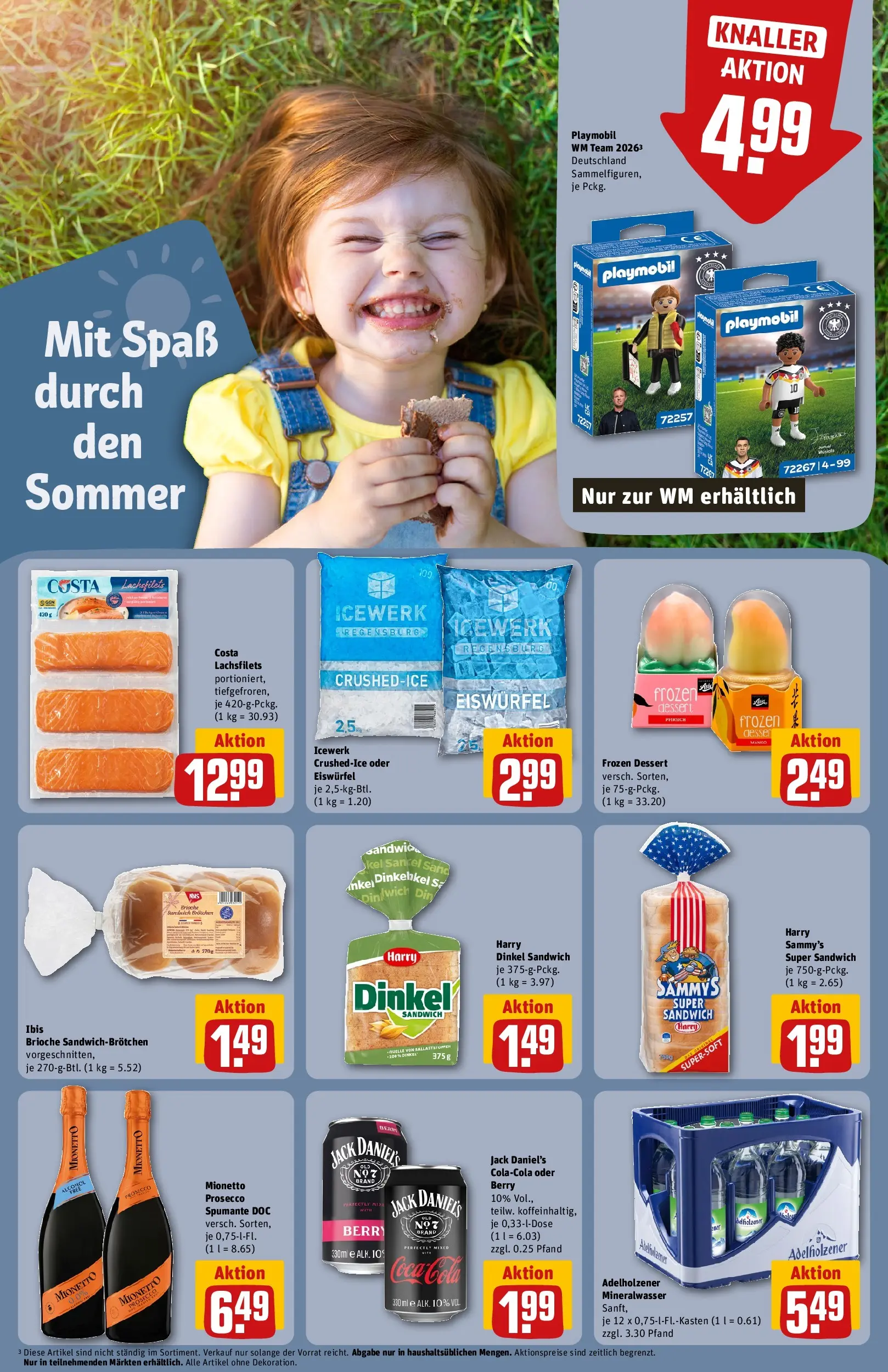 REWE Prospekt ab 17.05.2026 zum Blättern » Angebote | Seite: 25 | Produkte: Jack Daniel's, Mineralwasser, Prosecco, Pfirsich