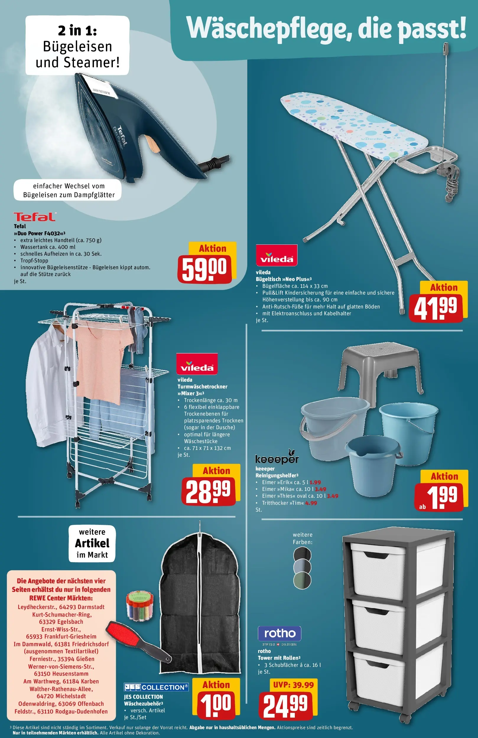 REWE Prospekt ab 17.05.2026 zum Blättern » Angebote | Seite: 36 | Produkte: Bügeleisen, Mixer, Dusche