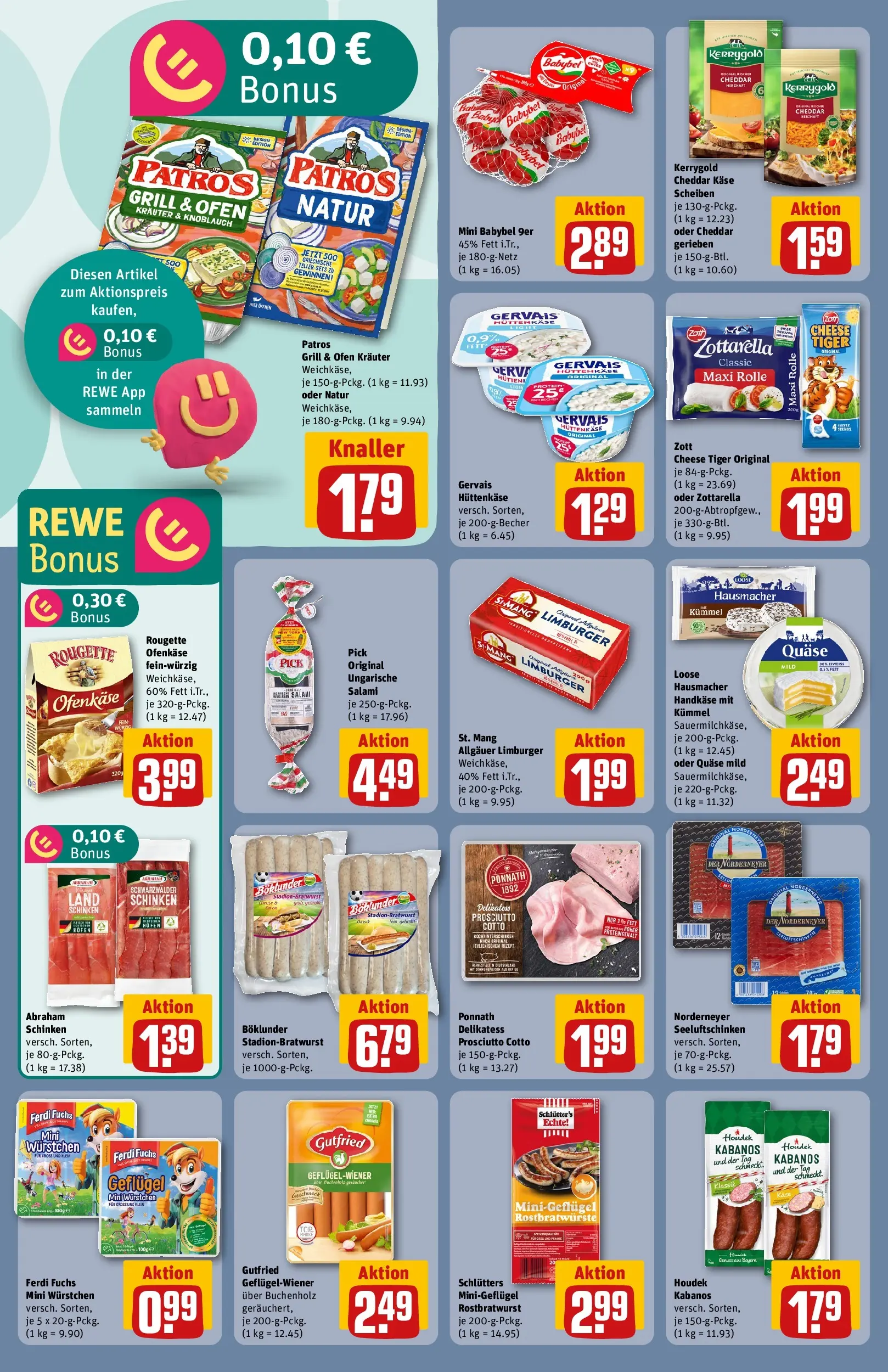 REWE Prospekt ab 17.05.2026 zum Blättern » Angebote | Seite: 16 | Produkte: Grill, Babybel, Salami, Hüttenkäse