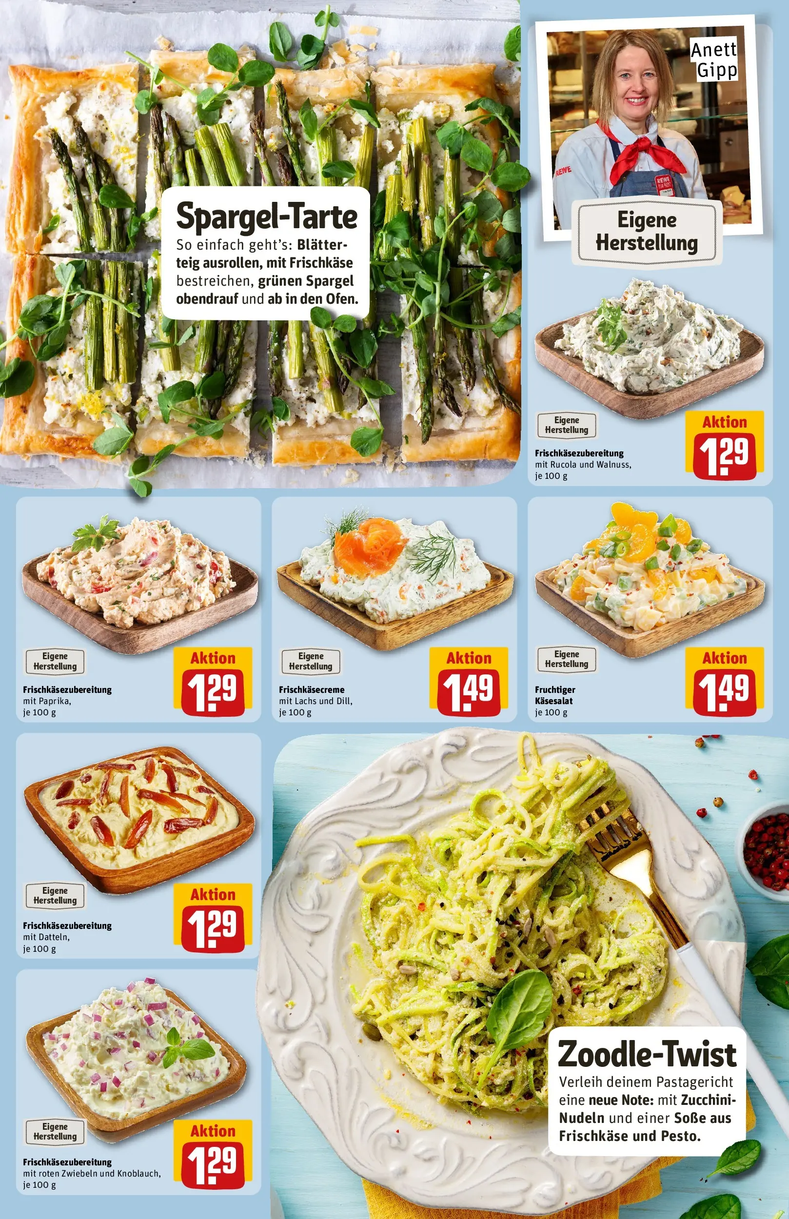 REWE Prospekt ab 17.05.2026 zum Blättern » Angebote | Seite: 17 | Produkte: Zwiebeln, Soße, Zucchini, Frischkase