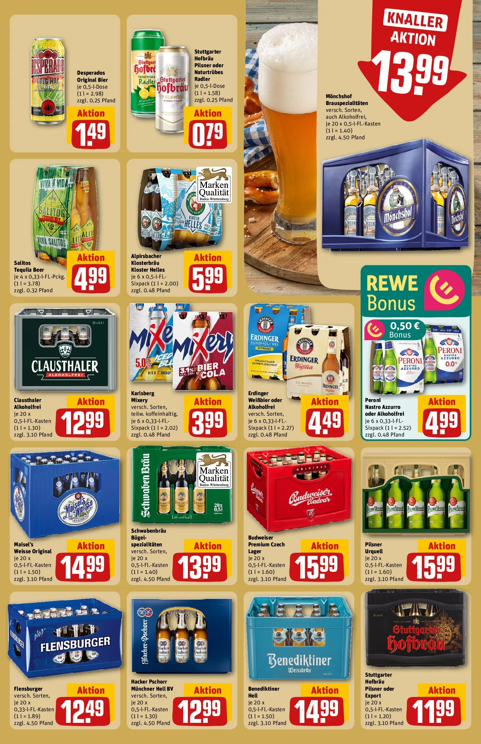REWE Prospekt ab 17.05.2026 zum Blättern » Angebote | Seite: 27 | Produkte: Erdinger, Bier, Radler, Pilsner urquell