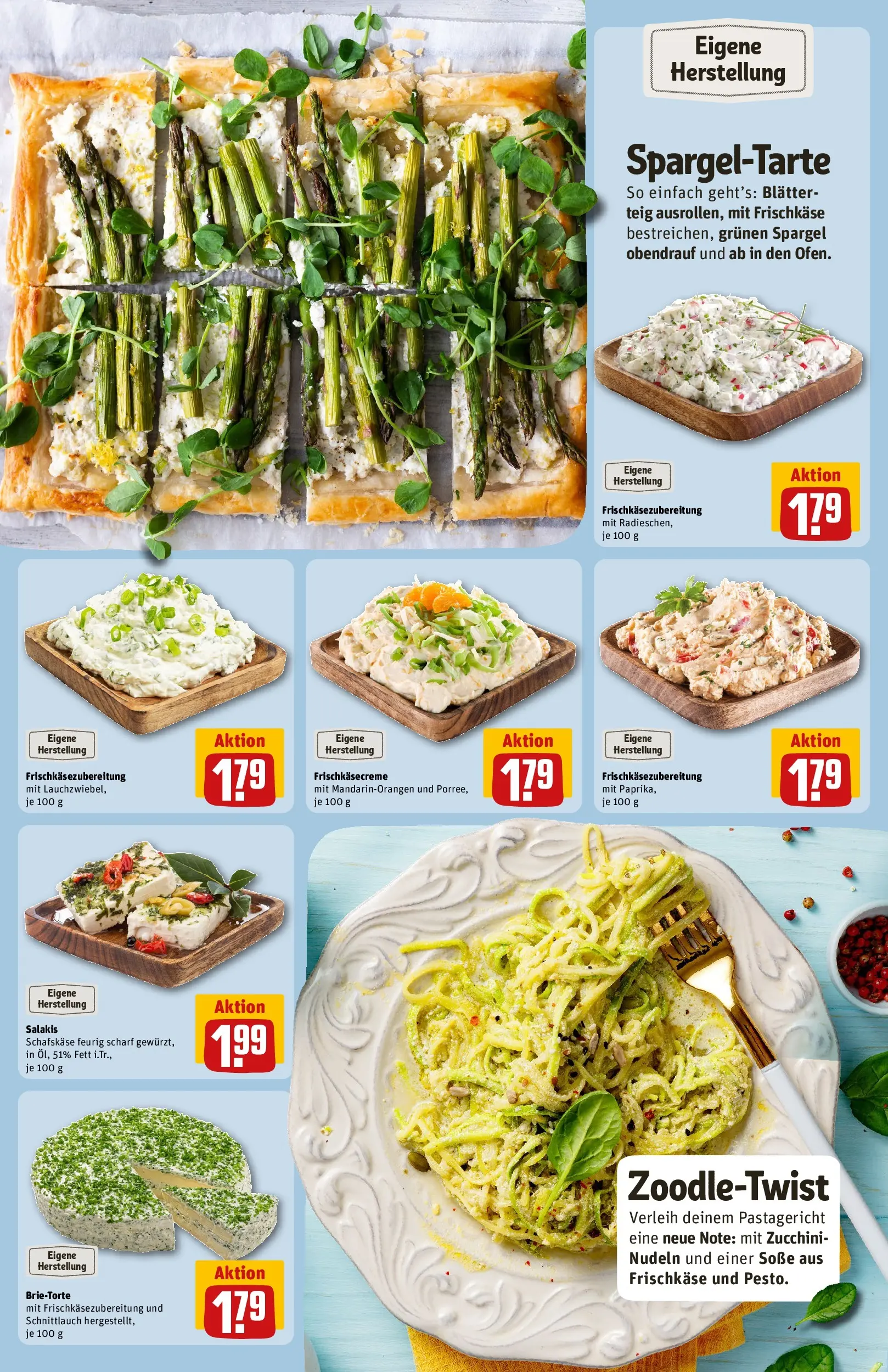 REWE Prospekt ab 17.05.2026 zum Blättern » Angebote | Seite: 17 | Produkte: Salakis, Zucchini, Nudeln, Frischkase