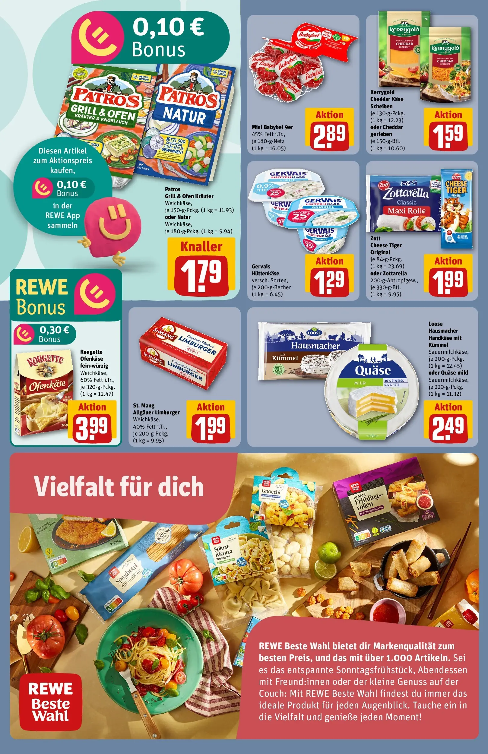 REWE Prospekt ab 17.05.2026 zum Blättern » Angebote | Seite: 16 | Produkte: Ofen, Feta, Couch, Hüttenkäse