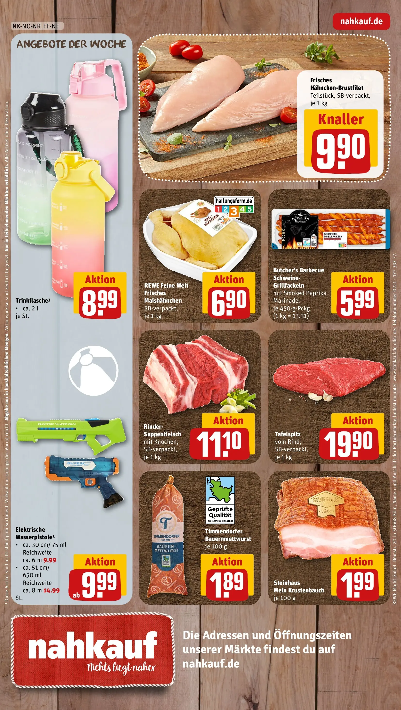 REWE Prospekt ab 17.05.2026 zum Blättern » Angebote | Seite: 12 | Produkte: Hahnchen, Paprika, Suppenfleisch, Gin