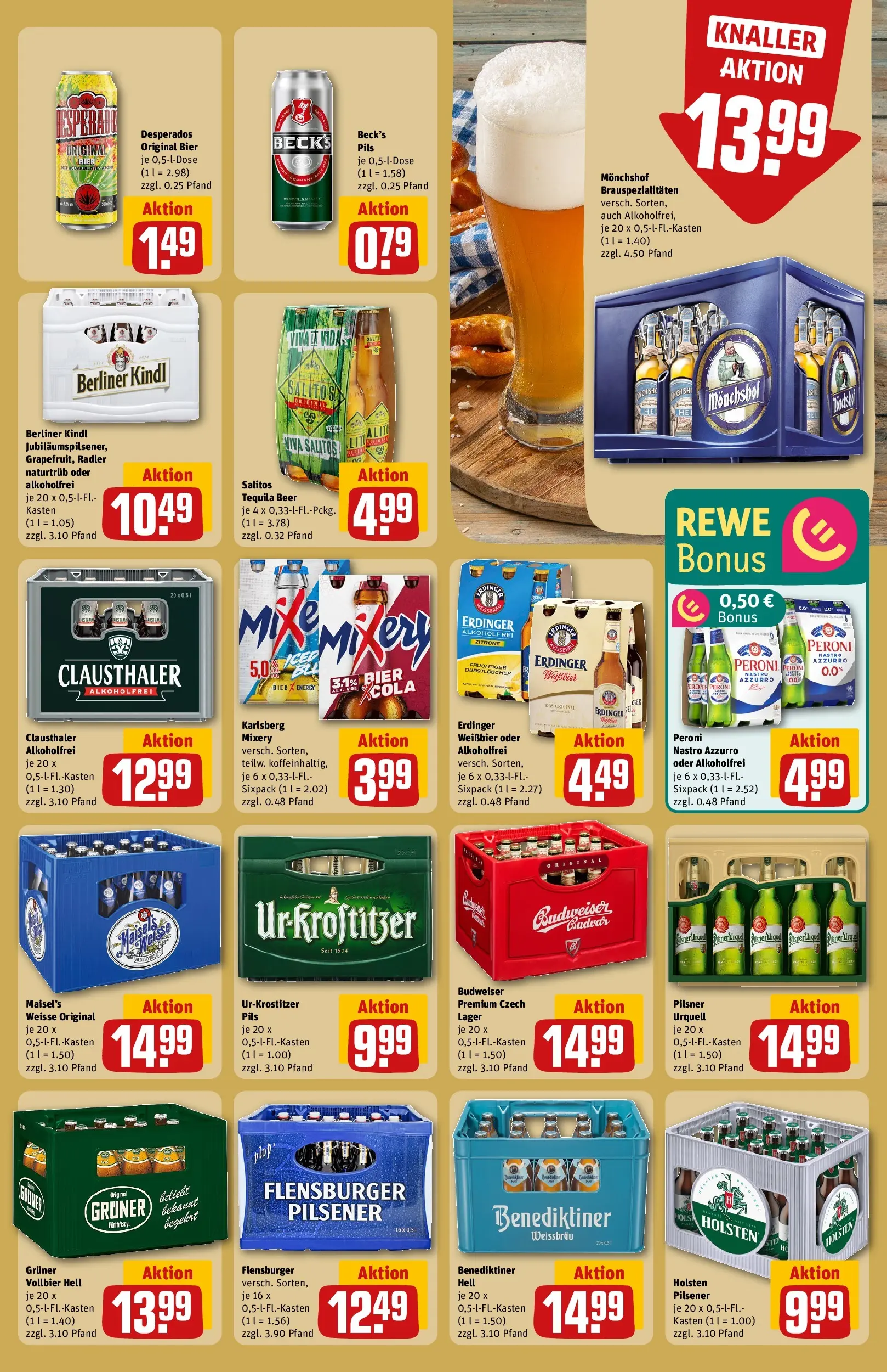 REWE Prospekt ab 17.05.2026 zum Blättern » Angebote | Seite: 27 | Produkte: Berliner, Erdinger, Benediktiner hell, Flensburger