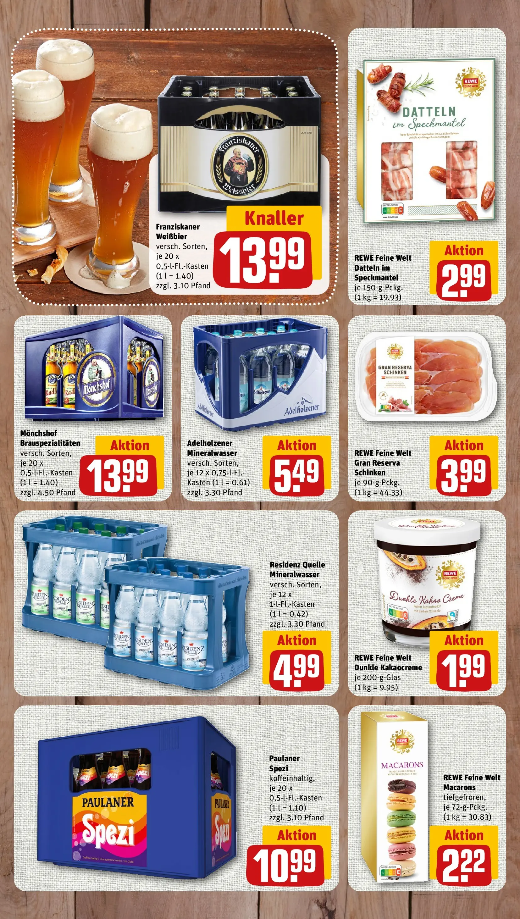 REWE Prospekt ab 17.05.2026 zum Blättern » Angebote | Seite: 11 | Produkte: Monchshof, Weißbier, Creme, Schinken