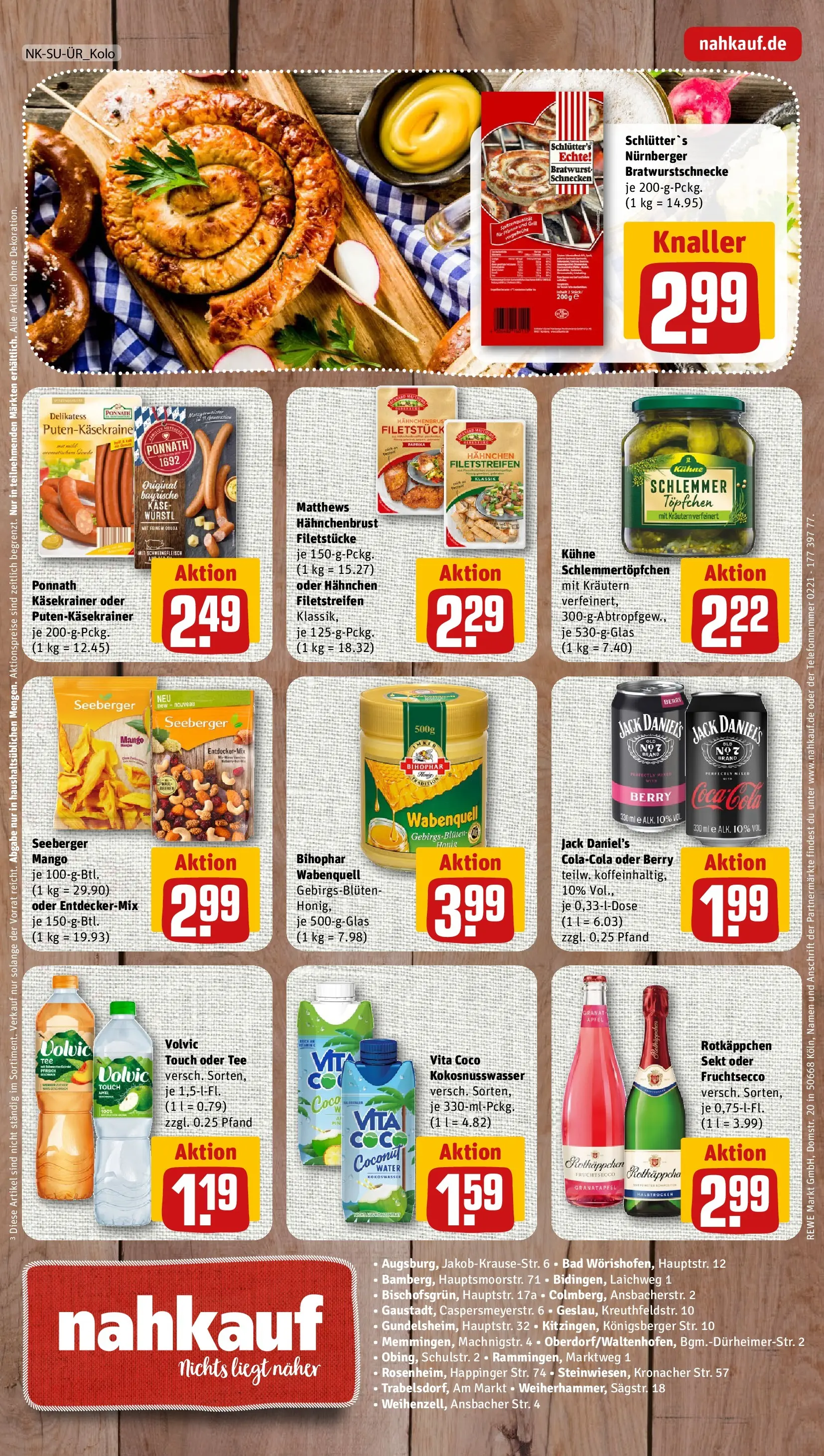 REWE Prospekt ab 17.05.2026 zum Blättern » Angebote | Seite: 12 | Produkte: Coca cola, Käse, Sekt, Bratwurst