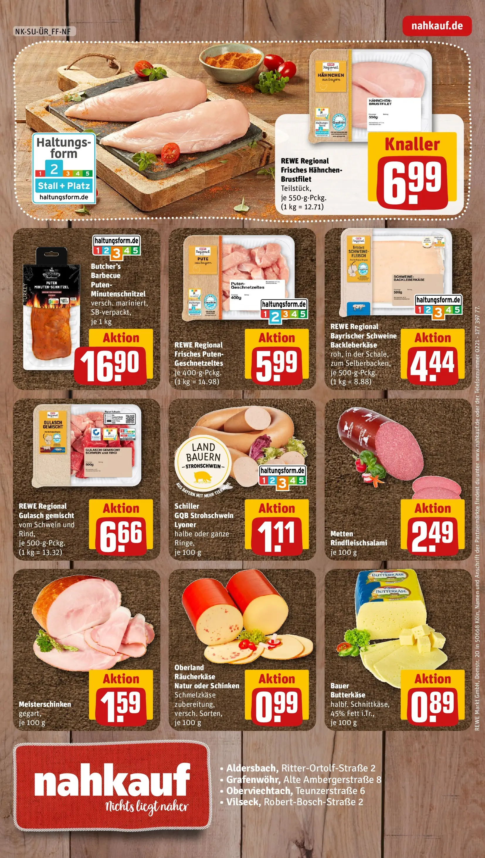 REWE Prospekt ab 17.05.2026 zum Blättern » Angebote | Seite: 12 | Produkte: Schnitzel, Gulasch, Salami, Schinken