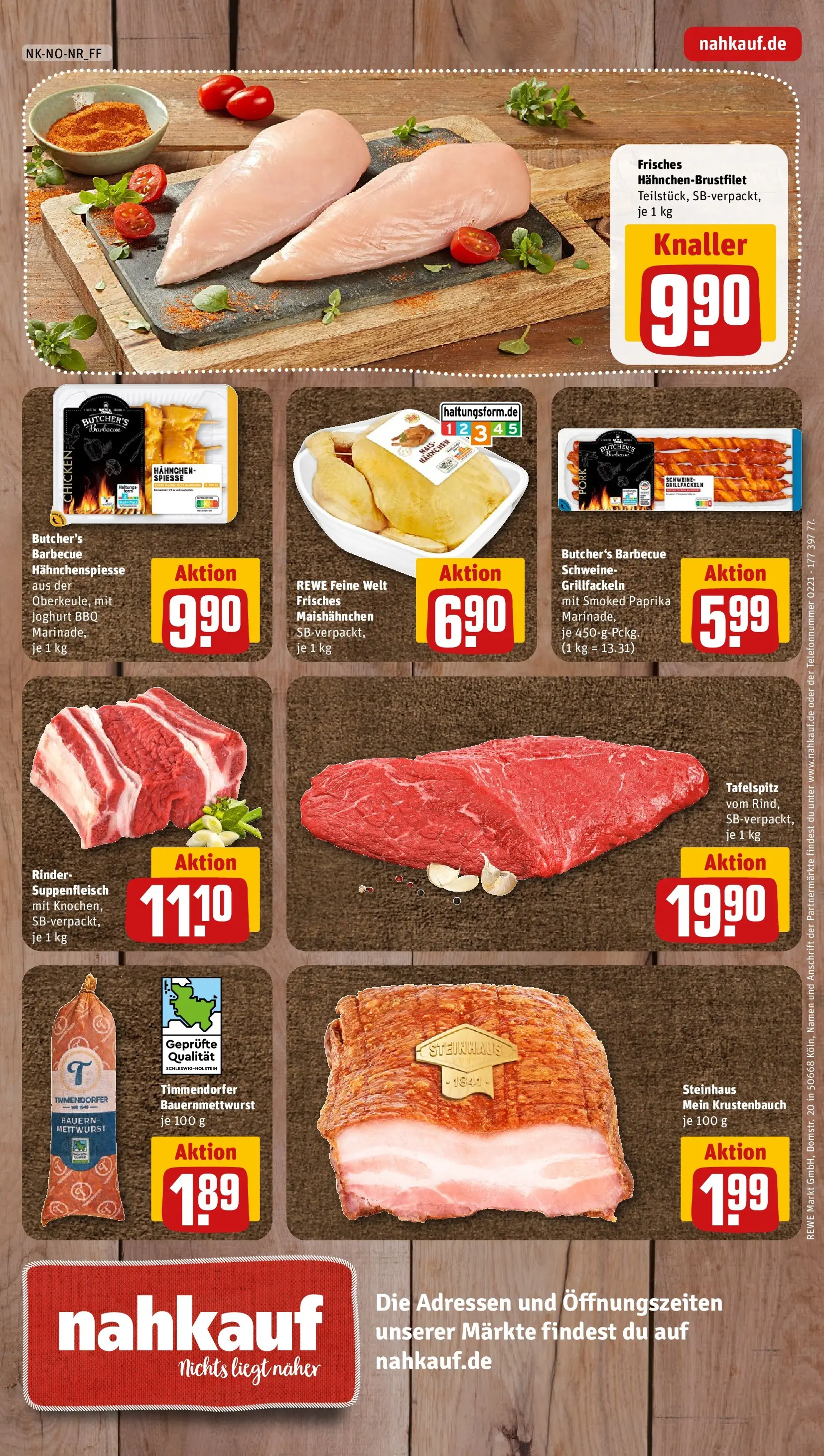 REWE Prospekt ab 17.05.2026 zum Blättern » Angebote | Seite: 12 | Produkte: Tafelspitz, Hahnchen, Paprika, Suppenfleisch