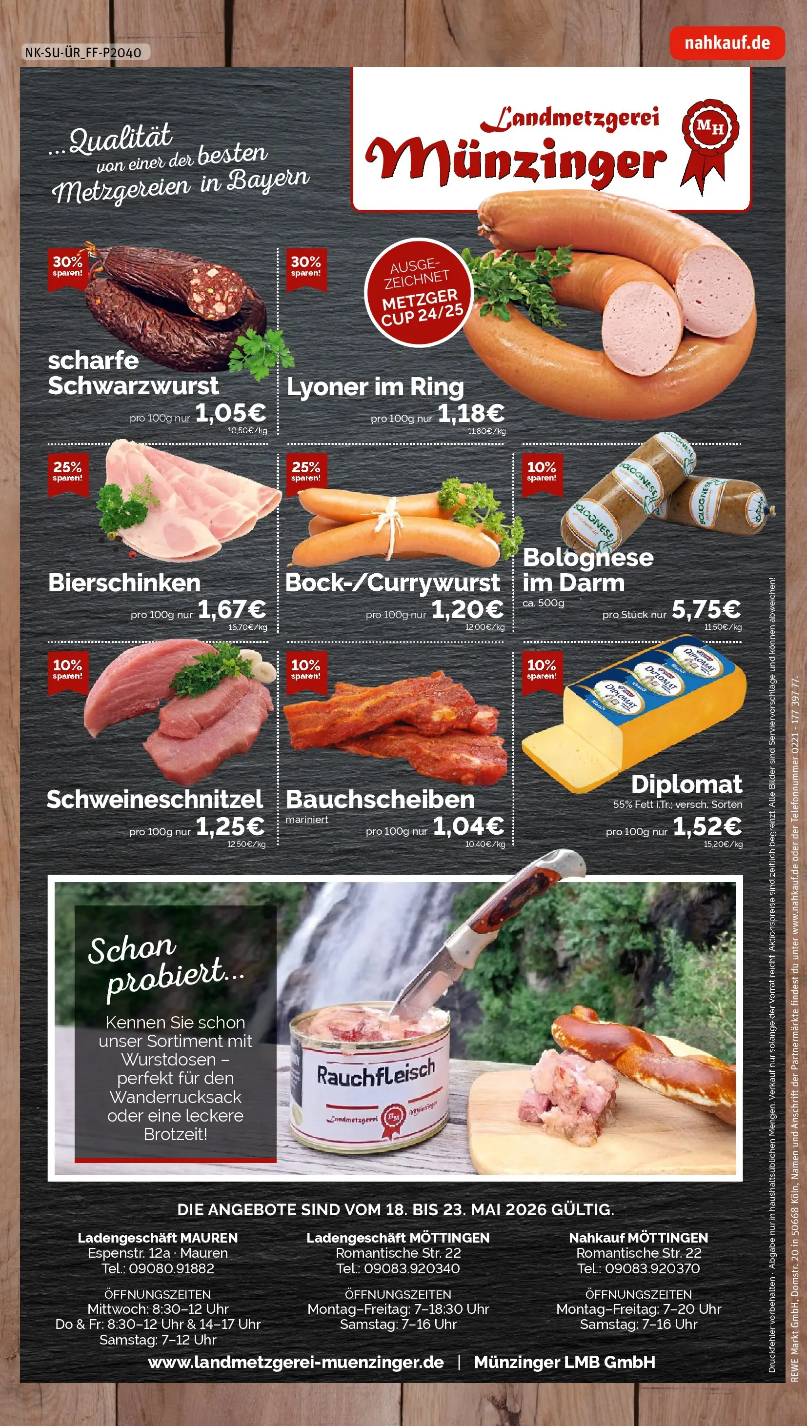 REWE Prospekt ab 17.05.2026 zum Blättern » Angebote | Seite: 12 | Produkte: Bilder, Wanderrucksack, Uhr