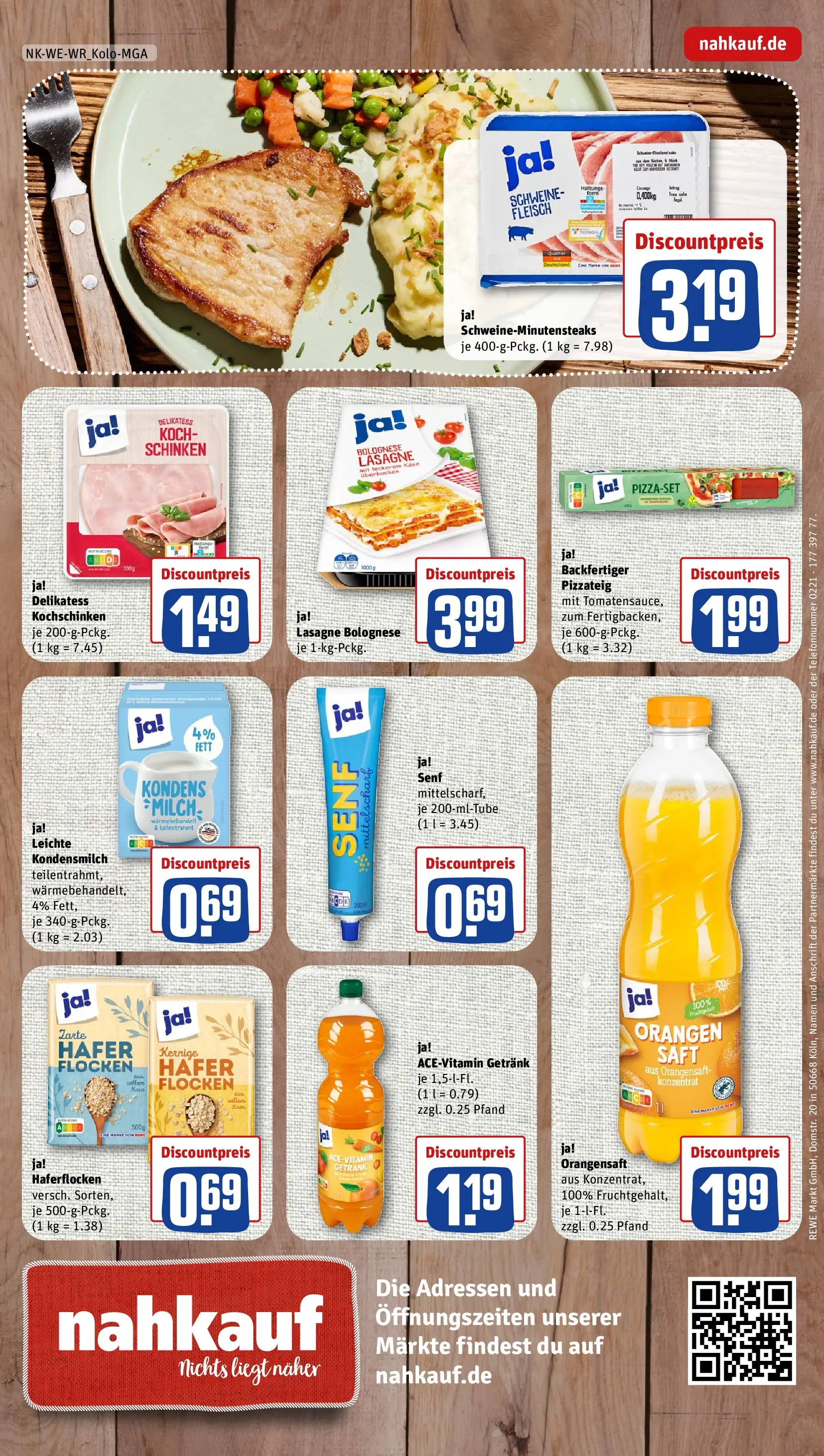 REWE Prospekt ab 17.05.2026 zum Blättern » Angebote | Seite: 12 | Produkte: Pizza, Saft, Fleisch, Flocken