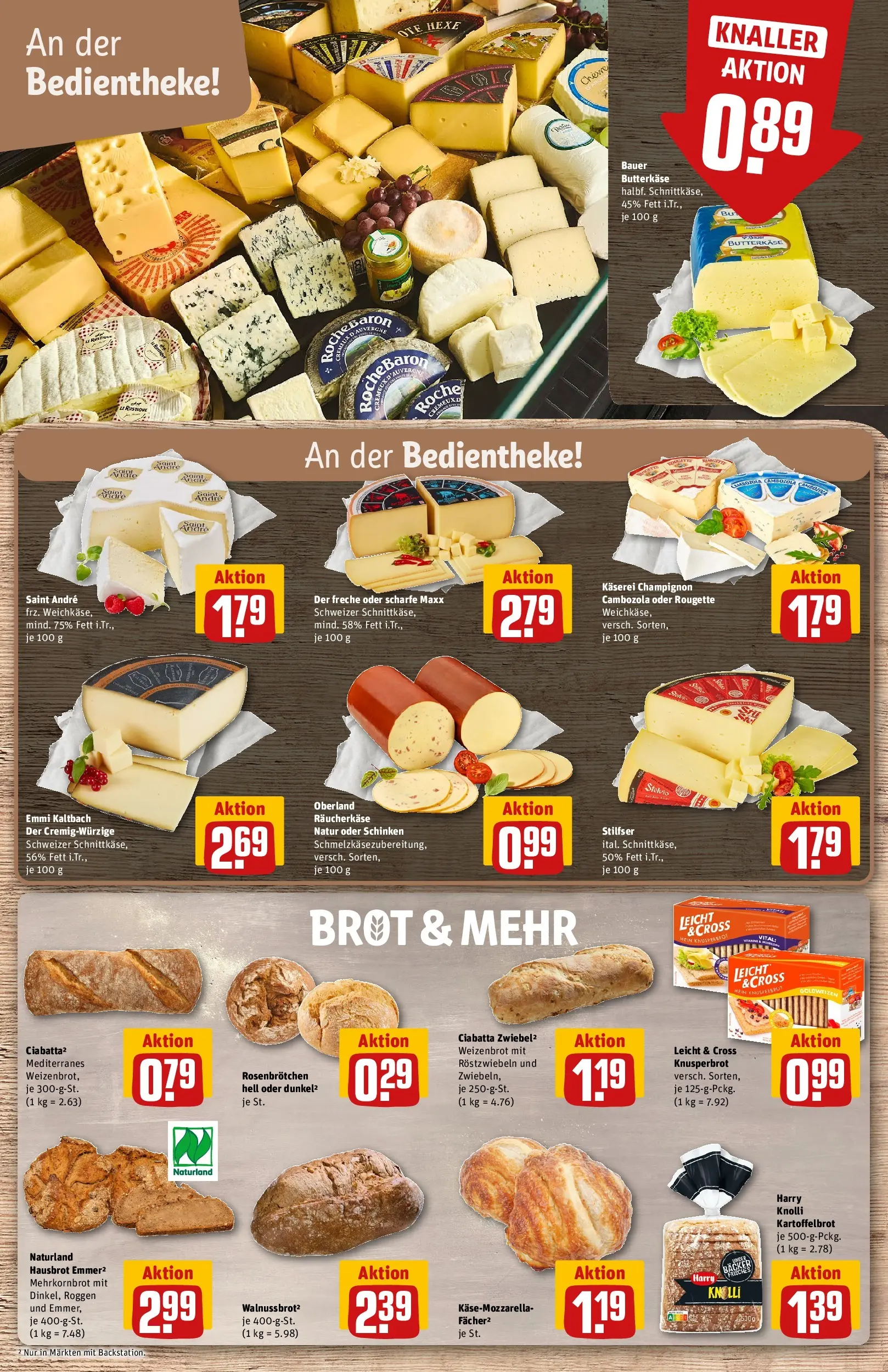 REWE Prospekt ab 17.05.2026 zum Blättern » Angebote | Seite: 15 | Produkte: Brot, Schinken