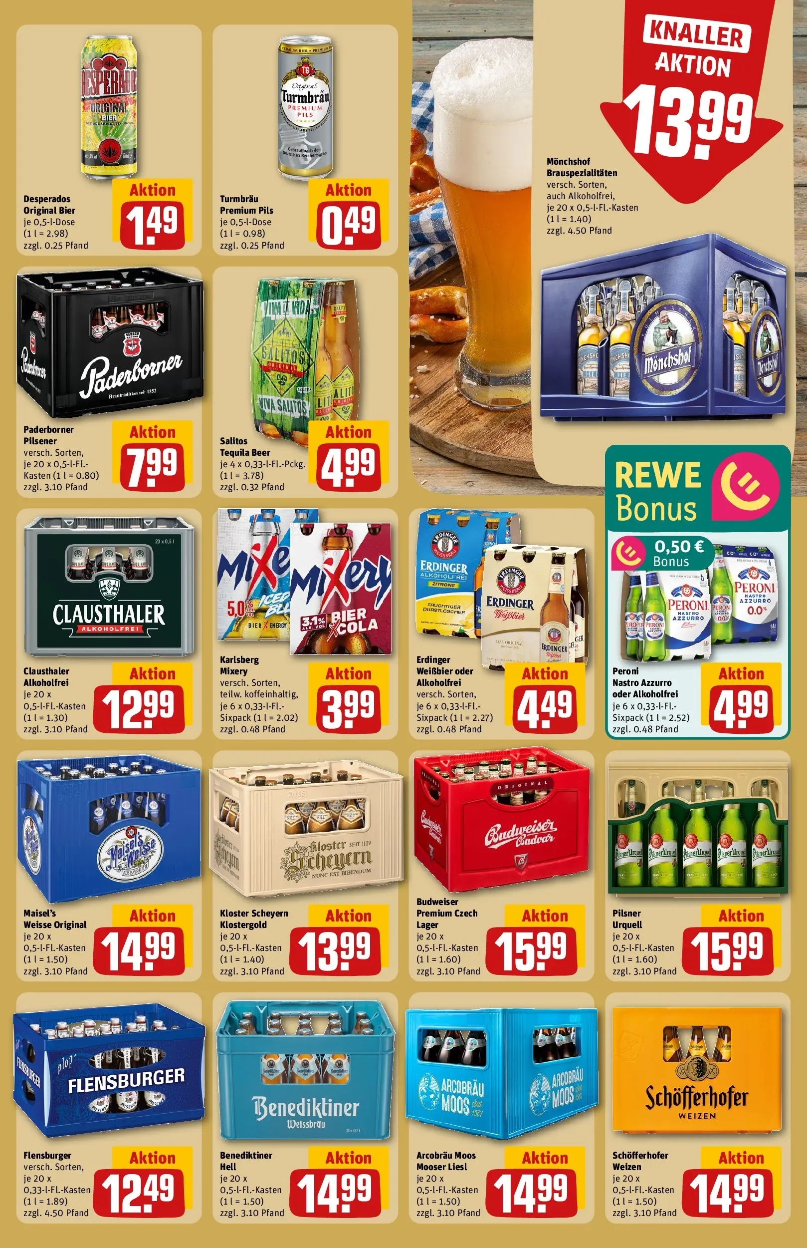 REWE Prospekt ab 17.05.2026 zum Blättern » Angebote | Seite: 23 | Produkte: Erdinger, Energy, Benediktiner hell, Tequila