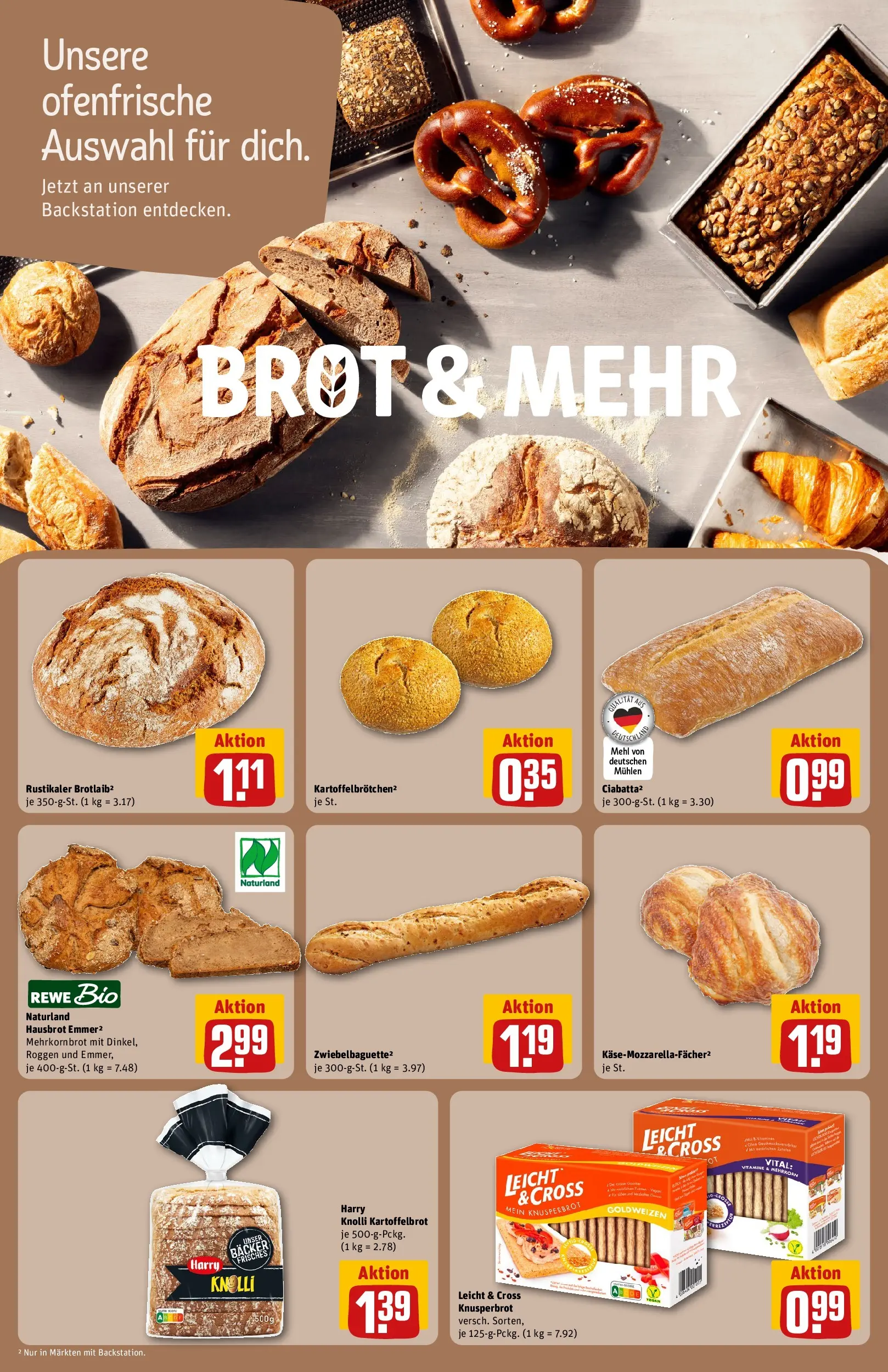 REWE Prospekt ab 17.05.2026 zum Blättern » Angebote | Seite: 15 | Produkte: Mehl, Ofenfrische, Brot