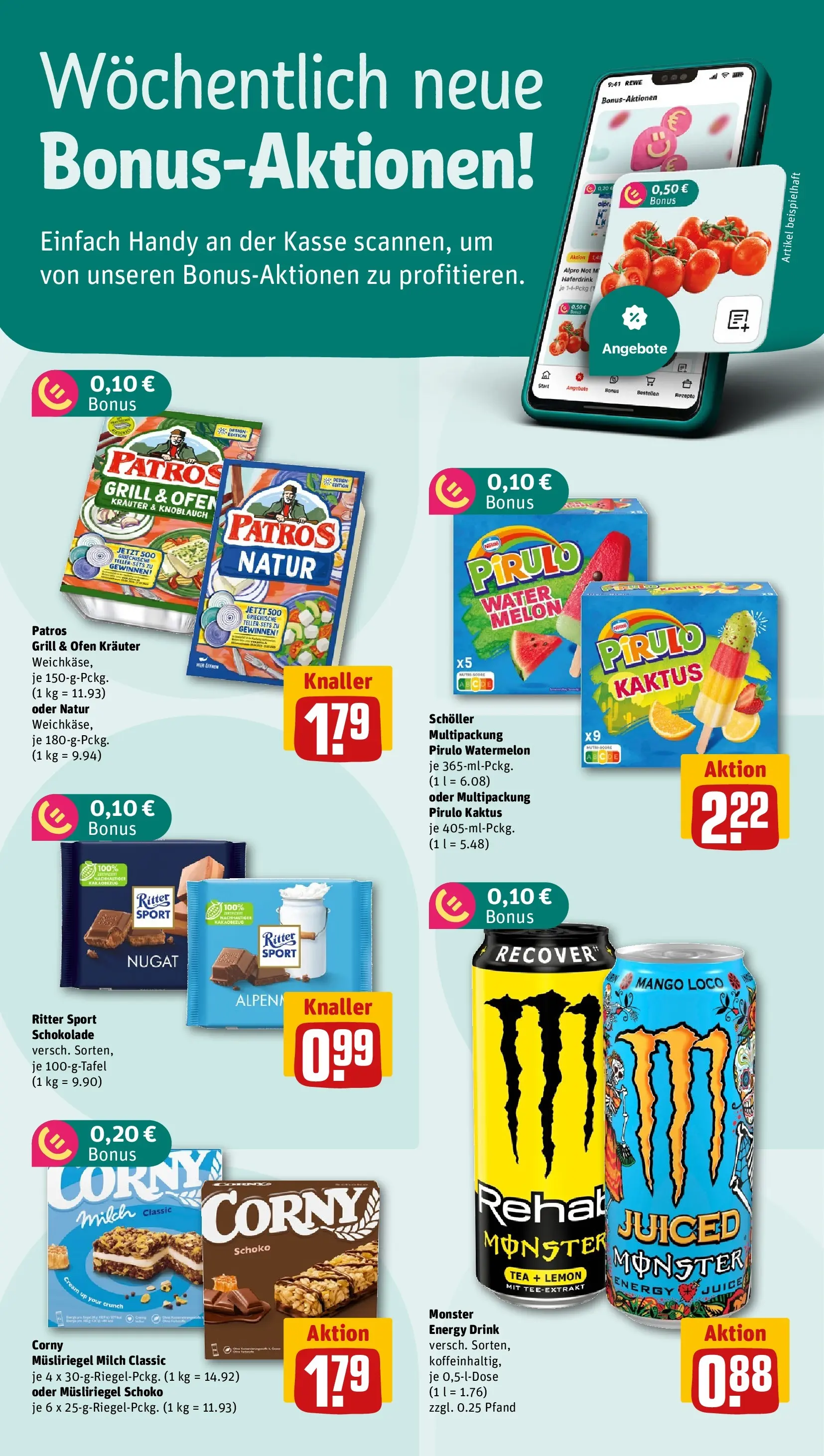 REWE Prospekt ab 17.05.2026 zum Blättern » Angebote | Seite: 4 | Produkte: Energy, Schokolade, Haferdrink, Monster