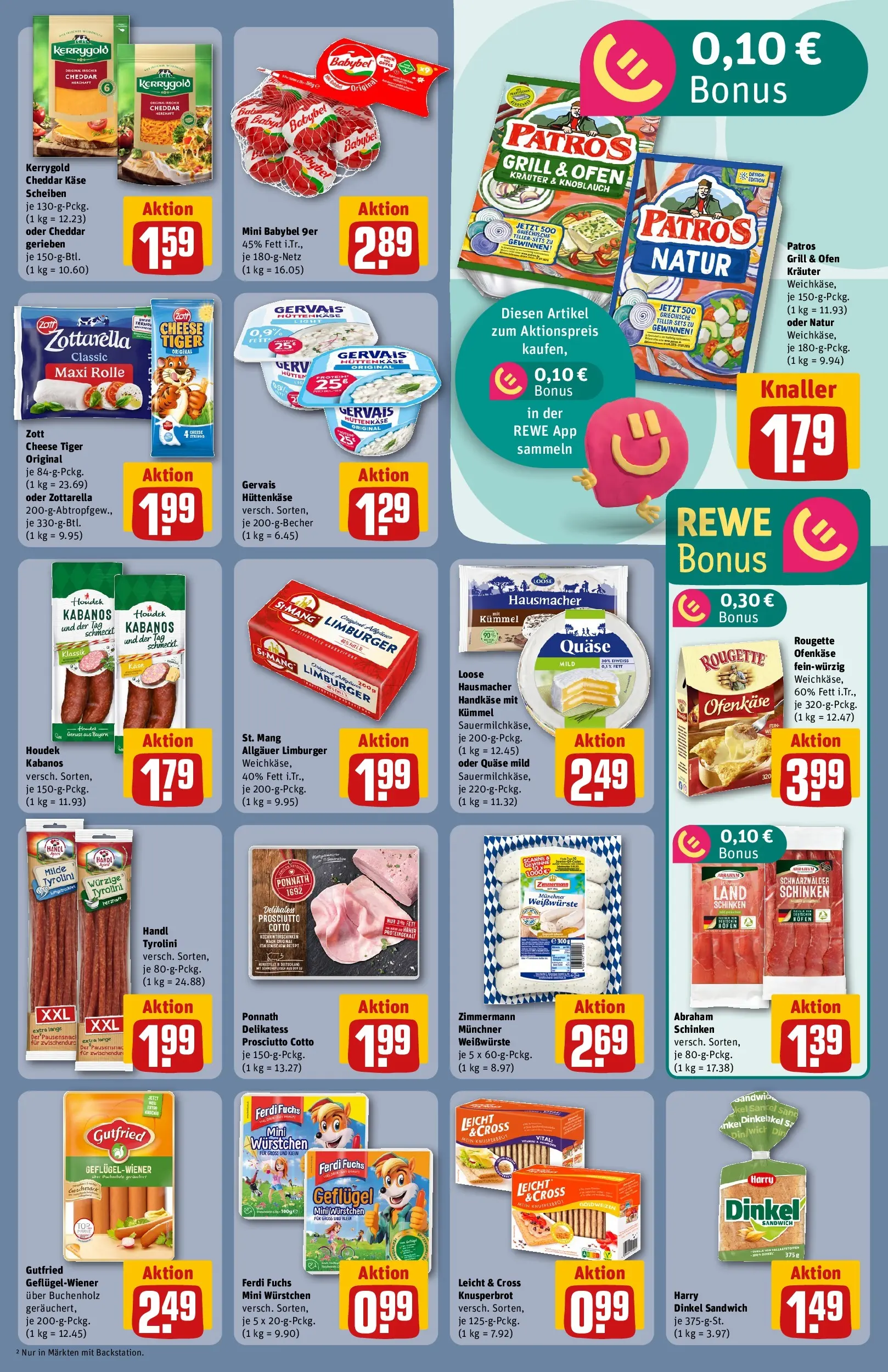REWE Prospekt ab 17.05.2026 zum Blättern » Angebote | Seite: 16 | Produkte: Ofen, Babybel, Schinken, Hüttenkäse