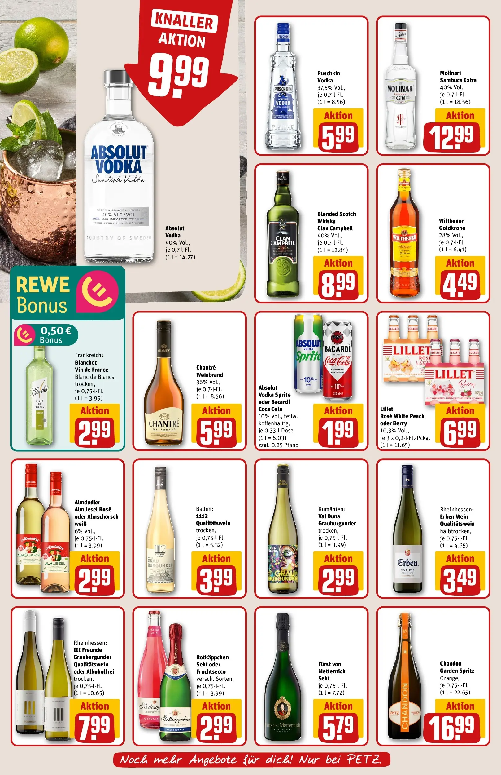 REWE Prospekt ab 17.05.2026 zum Blättern » Angebote | Seite: 23 | Produkte: Sprite, Sekt, Lillet, Fruchtsecco