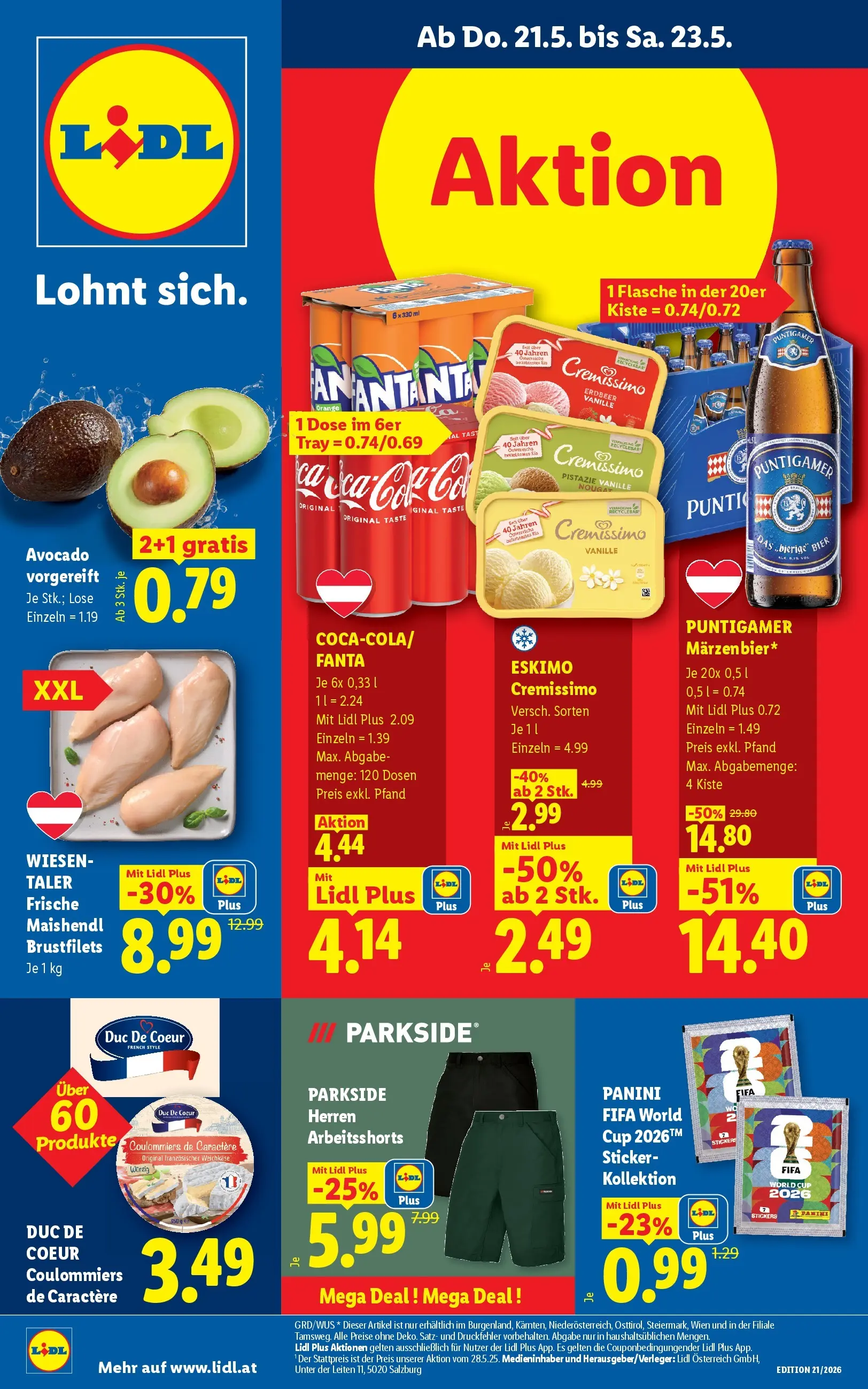 Lidl - Lidl ab 20.05.2026 - Angebote ab donnerstag | Seite: 1 | Produkte: Rizsliszt, Avocado, Bier