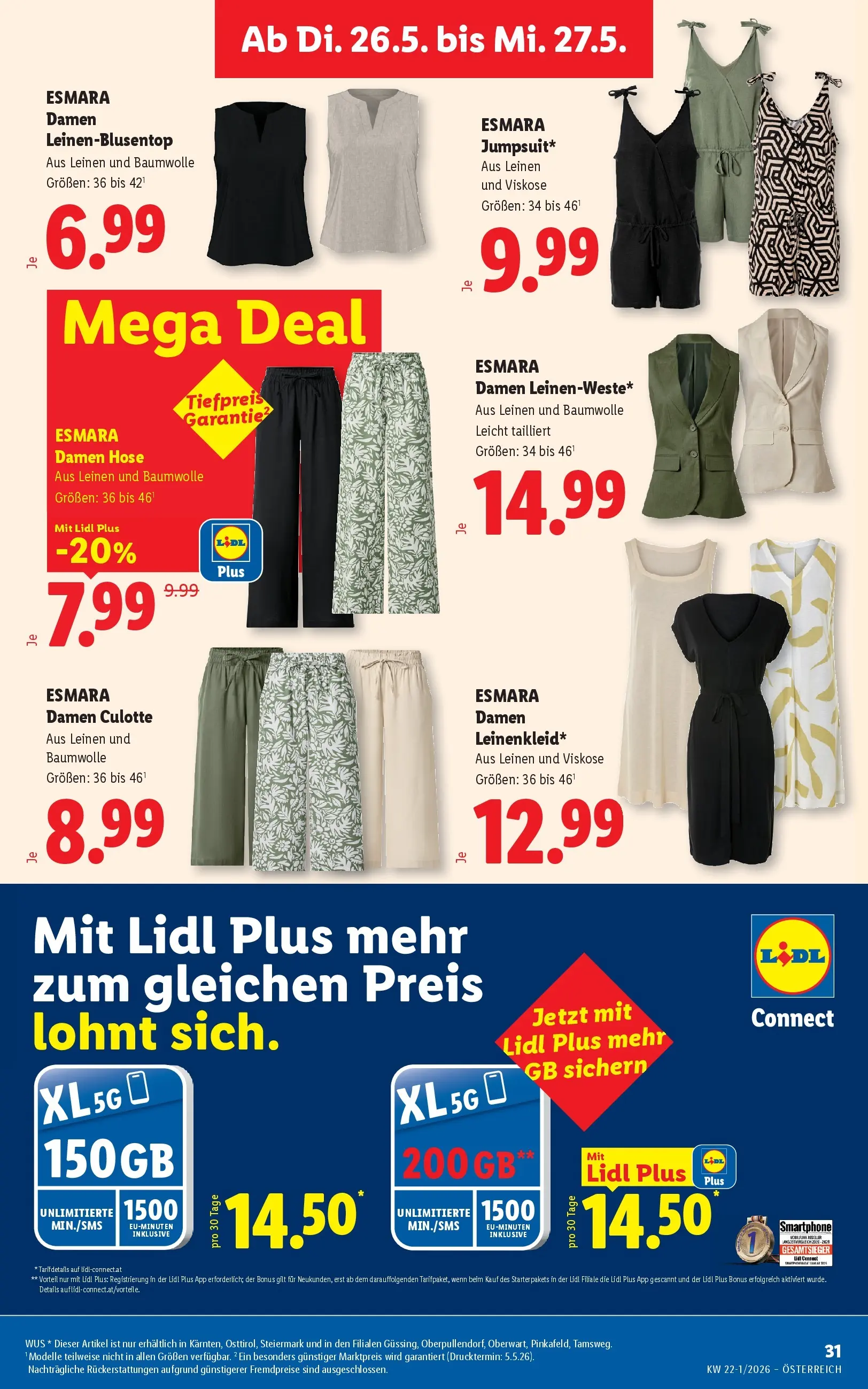 Lidl - Lidl ab 20.05.2026 - Angebote ab donnerstag | Seite: 36 | Produkte: Hose, Smartphone