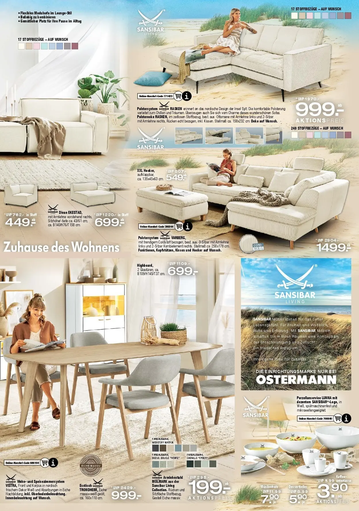 Ostermann Neue Möbel wirken Wunder (ab 23.05.2026) zum Blättern | Seite: 5 | Produkte: Hocker, Esstisch, Kissen, Kaffee