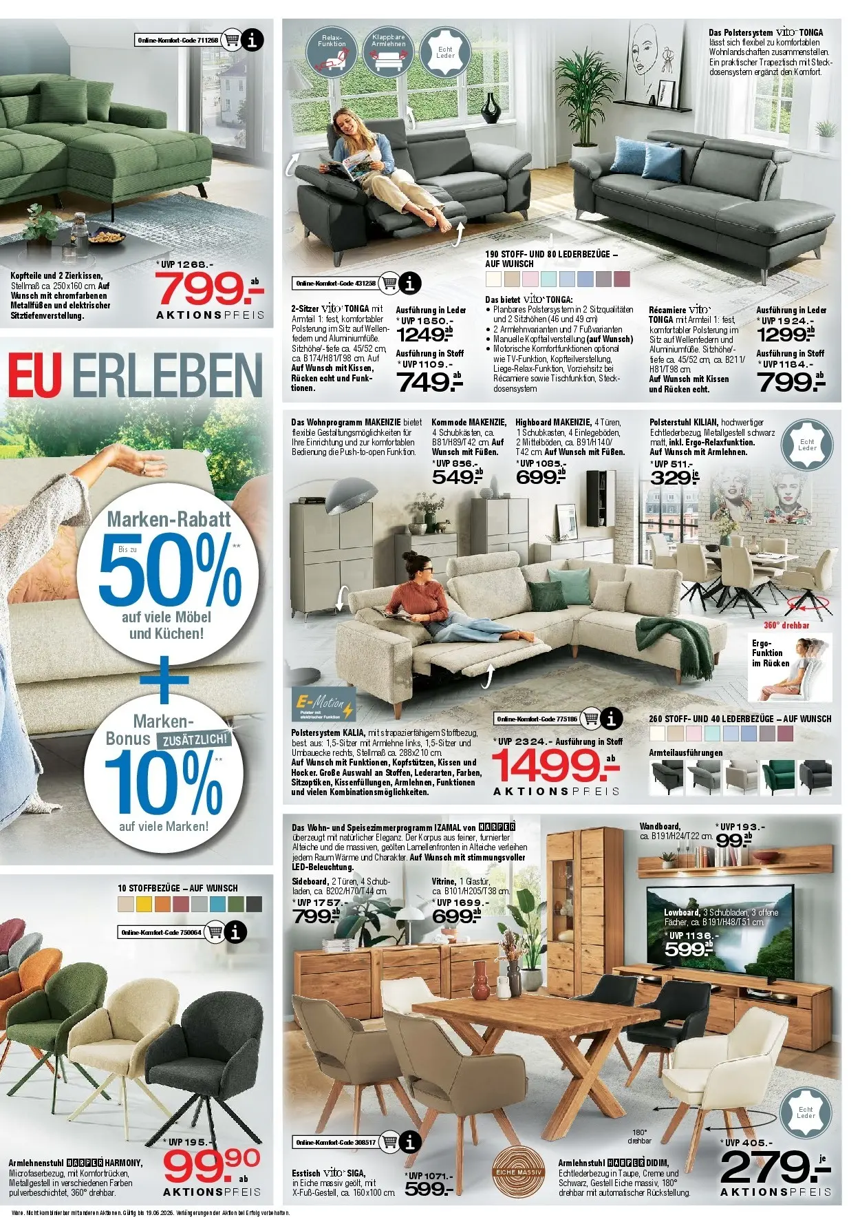 Ostermann Neue Möbel wirken Wunder (ab 23.05.2026) zum Blättern | Seite: 7 | Produkte: Esstisch, Kissen, Creme, Kuchen